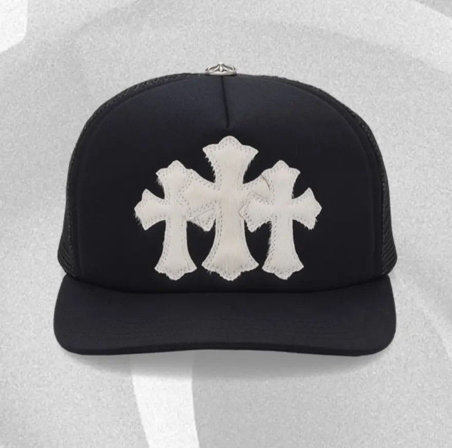 Chrome Hearts Chrome Hearts Calf/Mohair Trucker Hat Size ONE SIZE - 4 Thumbnail