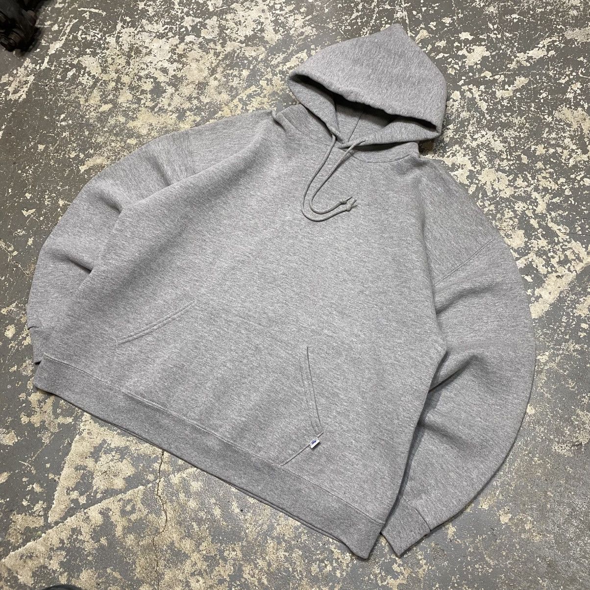 Russell Athletic × Vintage Vintage Russell Athletic Grey Blank Boxy Crewneck Hoodie Size US XL / EU 56 / 4 - 2 Thumbnail