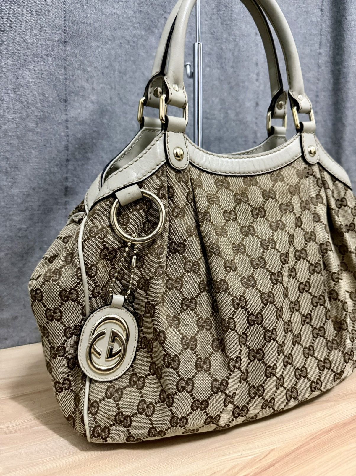 Gucci Vintage Gucci Sukey beige GG Canvas Size ONE SIZE - 4 Thumbnail