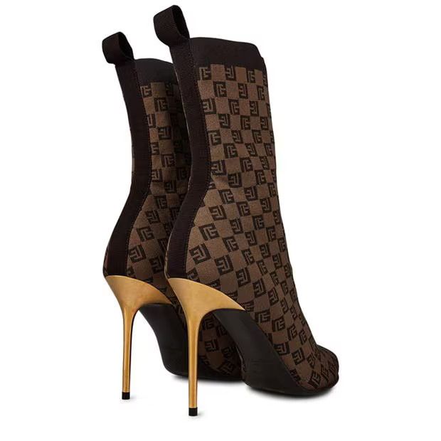 Balmain o1g2r1mq0924 Ankle Boots in Brown Size US 8 / IT 38 - 4 Thumbnail
