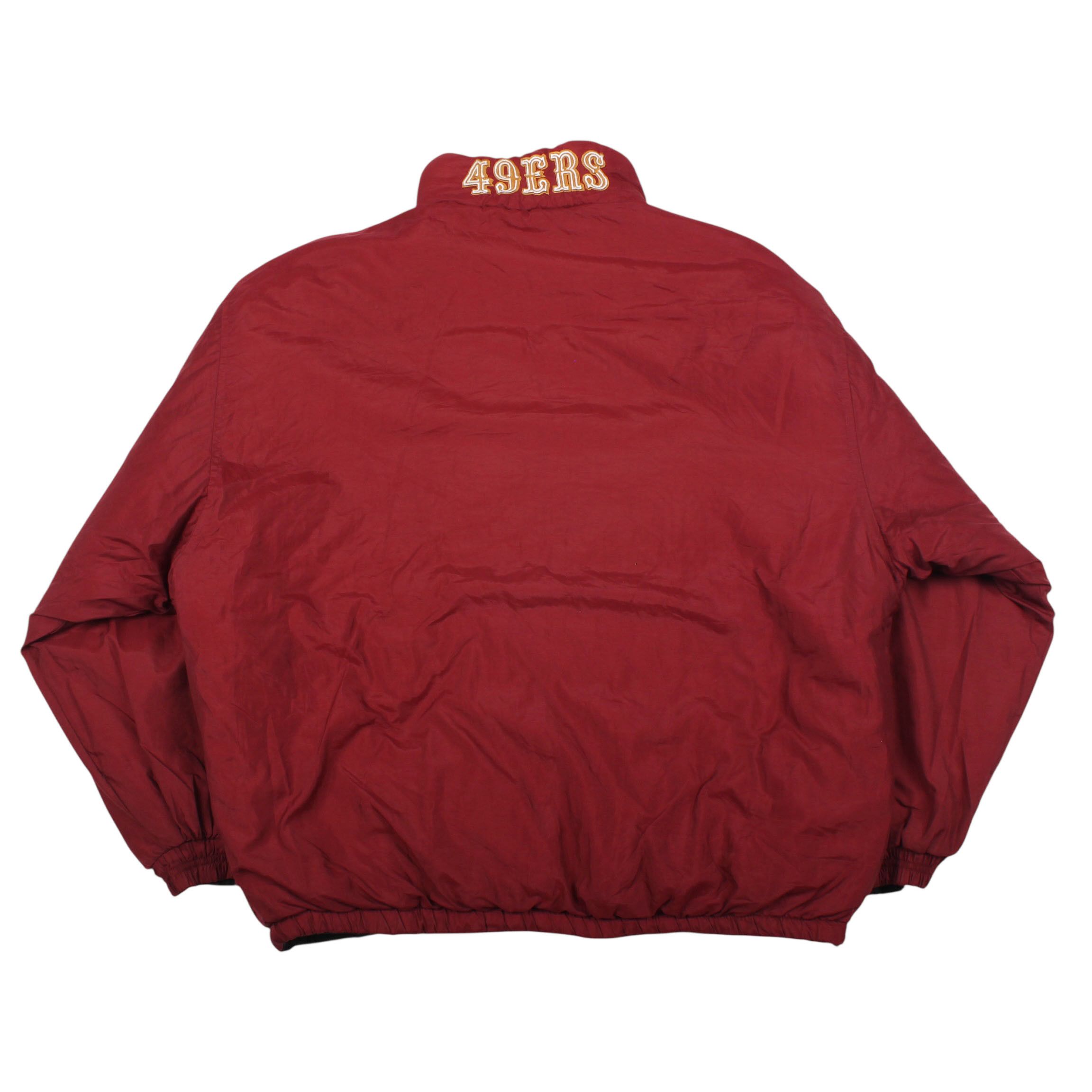 Vintage San Francisco 49ers Puffer Jacket Black SF Logo NFL Size US XXL / EU 58 / 5 - 4 Thumbnail