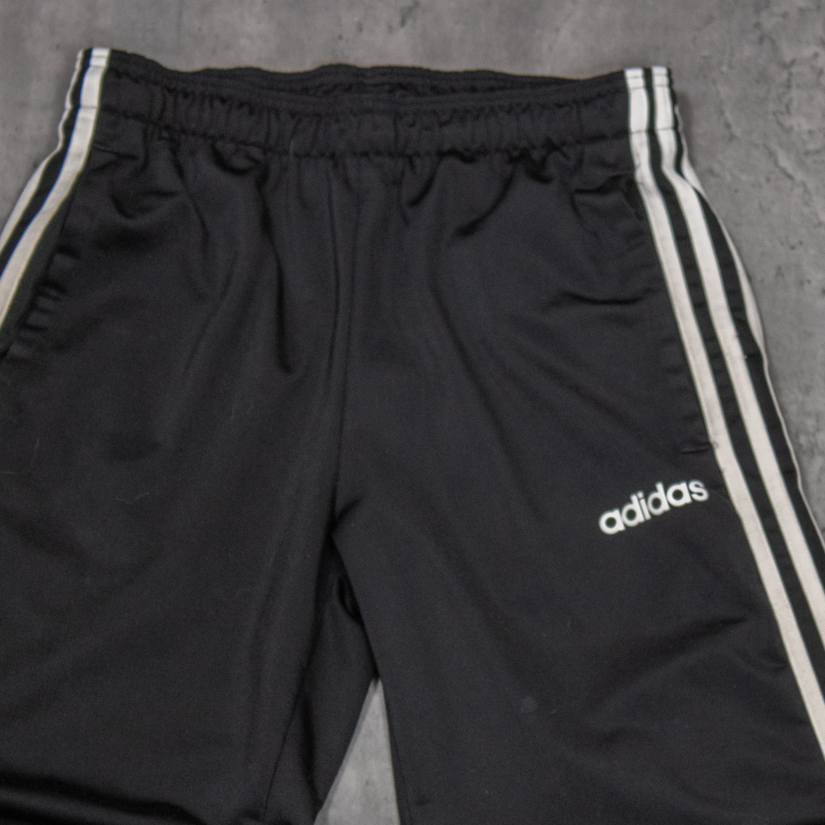 Adidas Adidas Black Track Sweat Straight Legged Relax Fit Pant's Size US 30 / EU 46 - 8 Thumbnail