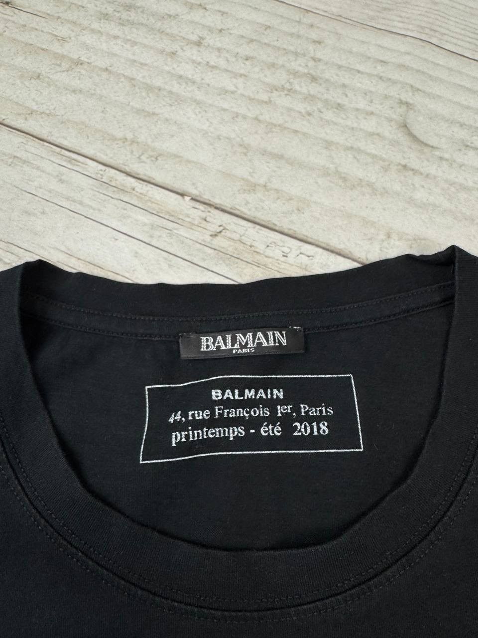 Balmain Balmaine Paris Big Logo T Shirt Size US L / EU 52-54 / 3 - 5 Thumbnail