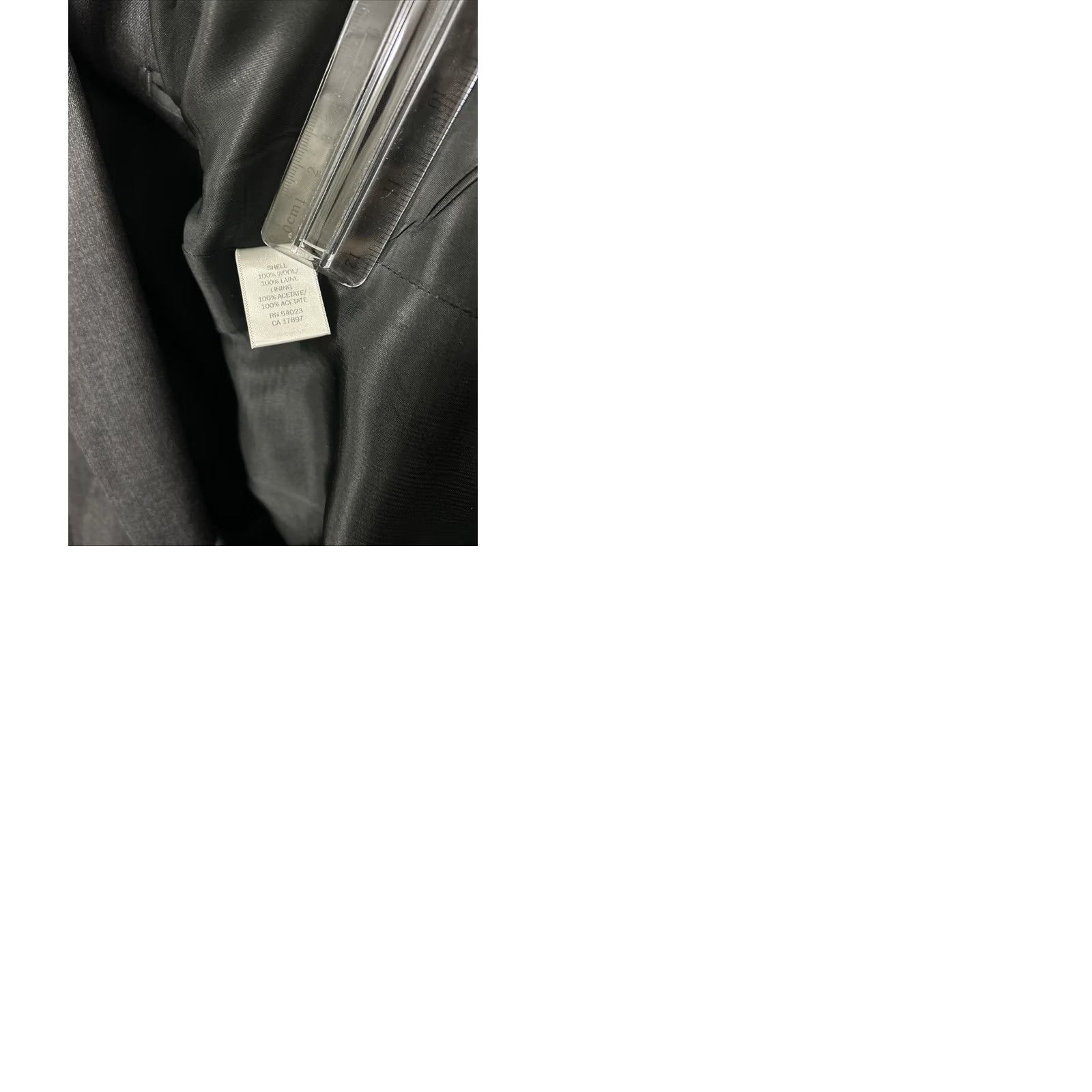 Banana Republic Banana Republic Blazer Mens 46L Charcoal Gray 100% Wool 2-Button Suit Jacket Size 46R - 9 Thumbnail