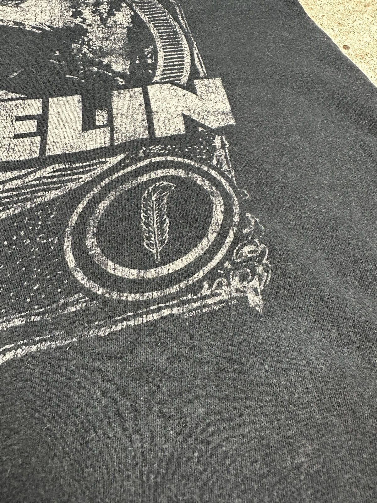 Led Zeppelin Vintage 2011 Led Zeppelin Black Trashed Tee Tour Size US S / EU 44-46 / 1 - 3 Thumbnail