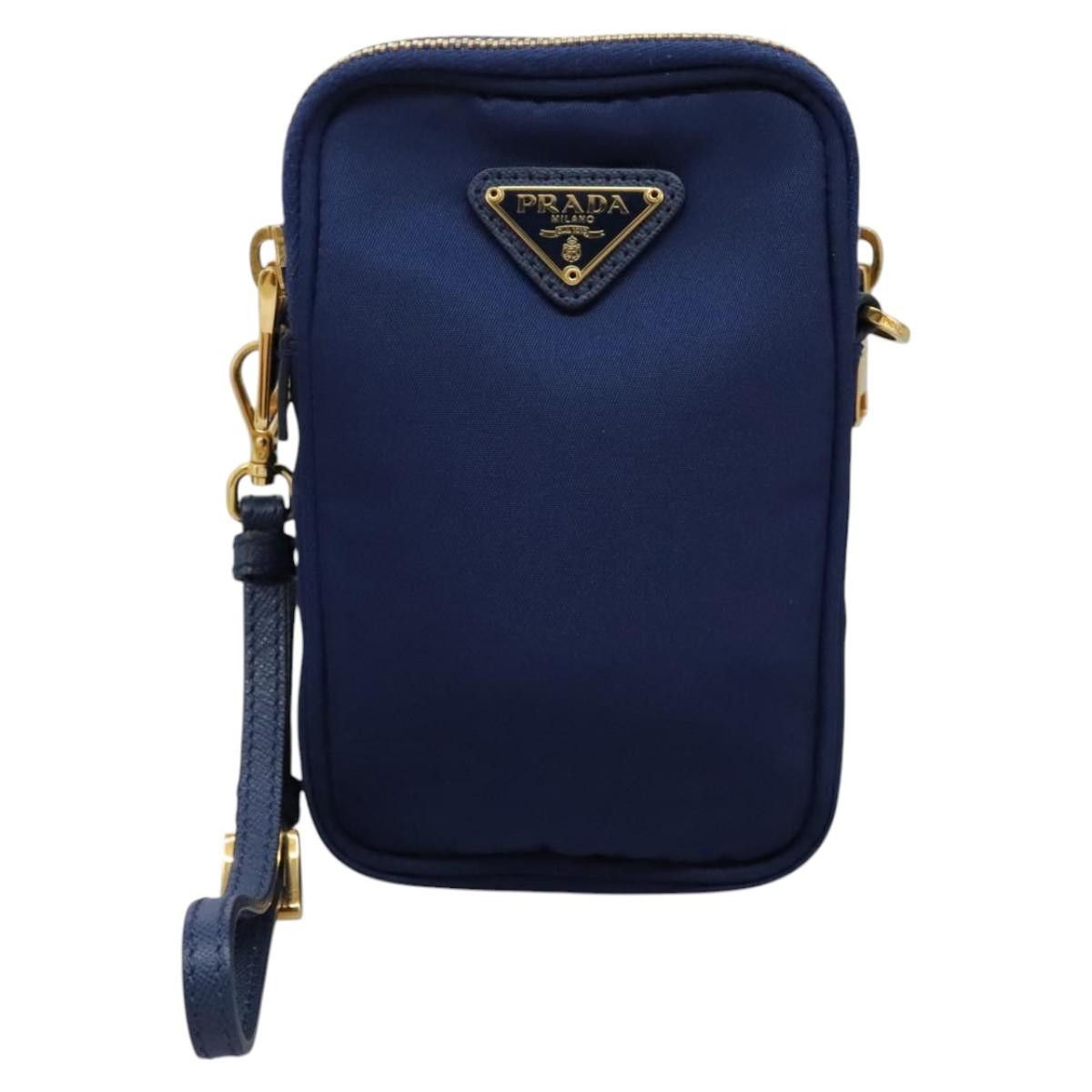 Prada PRADA Shoulder Bag Nylon Blue Gold Size ONE SIZE - 2 Thumbnail