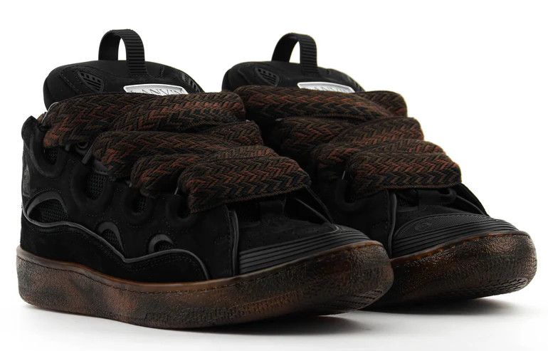 Helmut Lang o1s22i1n1024 Leather Curb Sneakers in Black Size US 11 / EU 44 - 2 Thumbnail