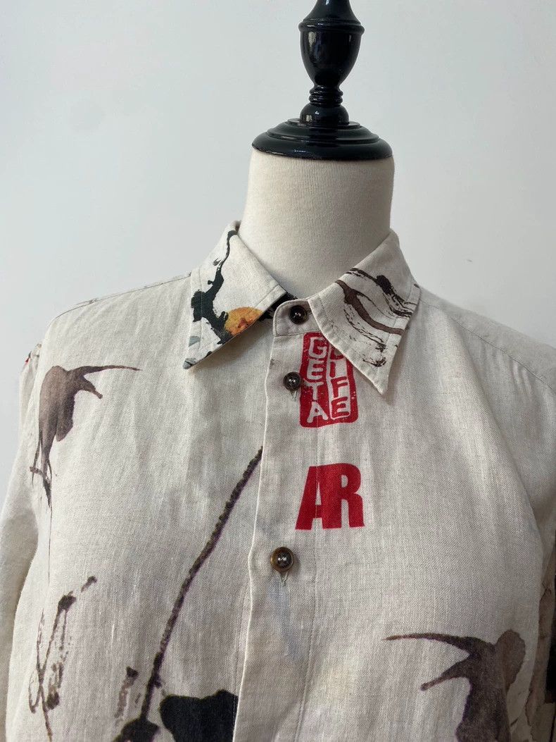 Vivienne Westwood Vivienne Westwood Green economy ink painting shirt Size M / US 6-8 / IT 42-44 - 7 Thumbnail