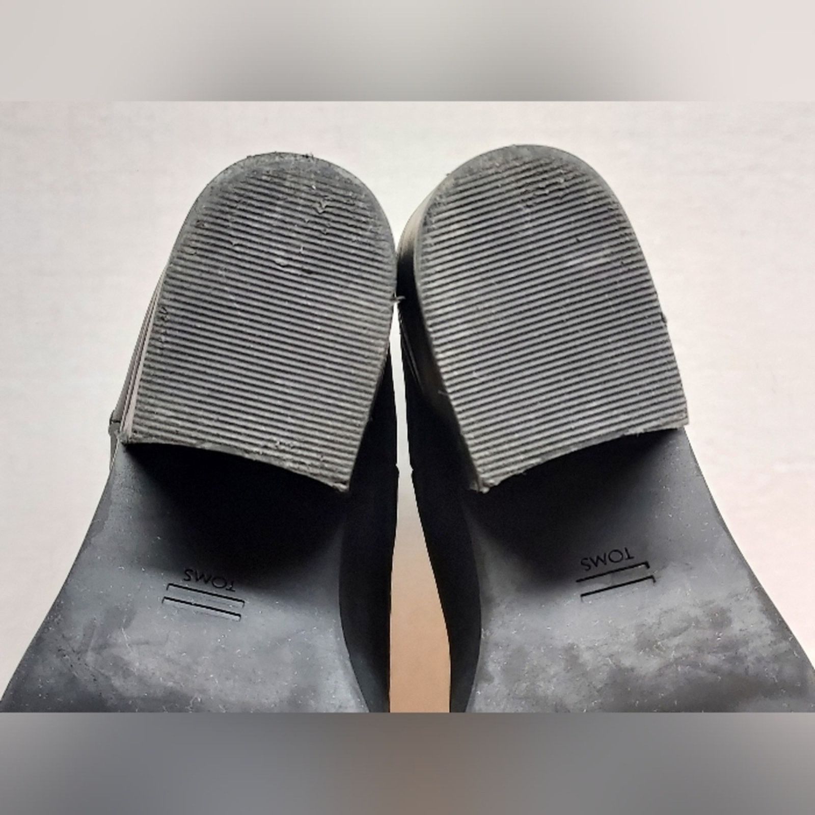 Toms TOMS Womens Black Everly Leather Pull On Ankle Boots Size 9 Size US 9 / IT 39 - 11 Thumbnail