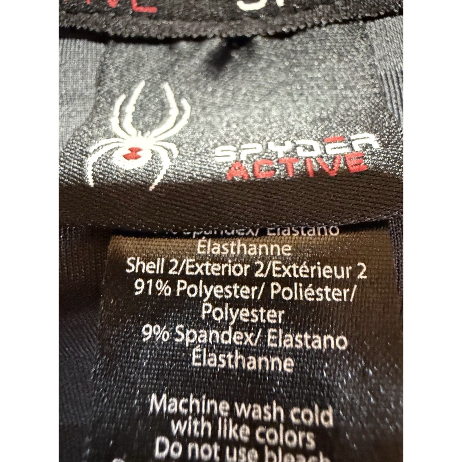 Spyder Spyder Mens Jacket XL Full Zip Windbreaker Black NEW TAGS Size US XL / EU 56 / 4 - 6 Thumbnail