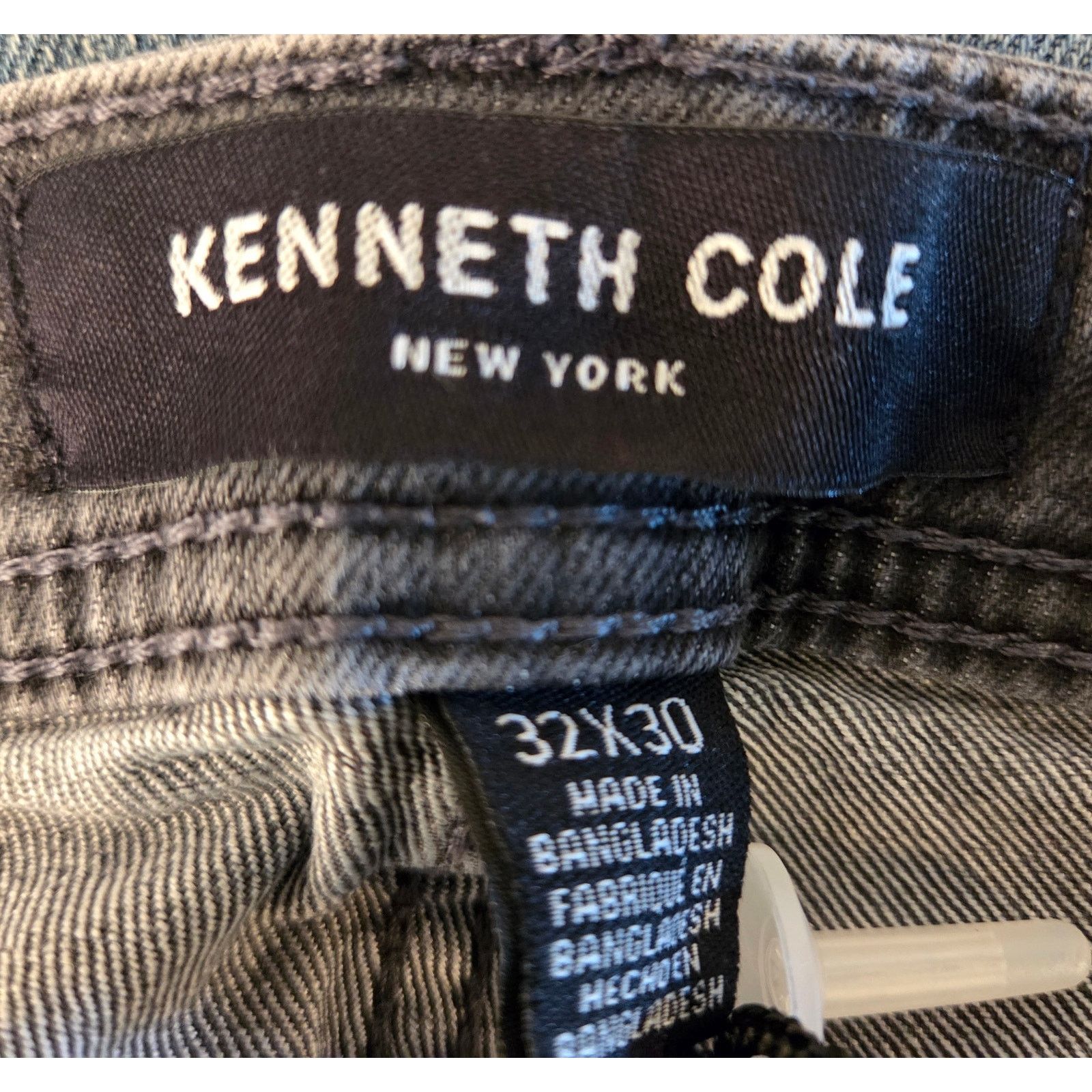 Kenneth Cole Kenneth Cole Slim Fit Black Acid Wash Vintage Jeans Size US 32 / EU 48 - 6 Thumbnail