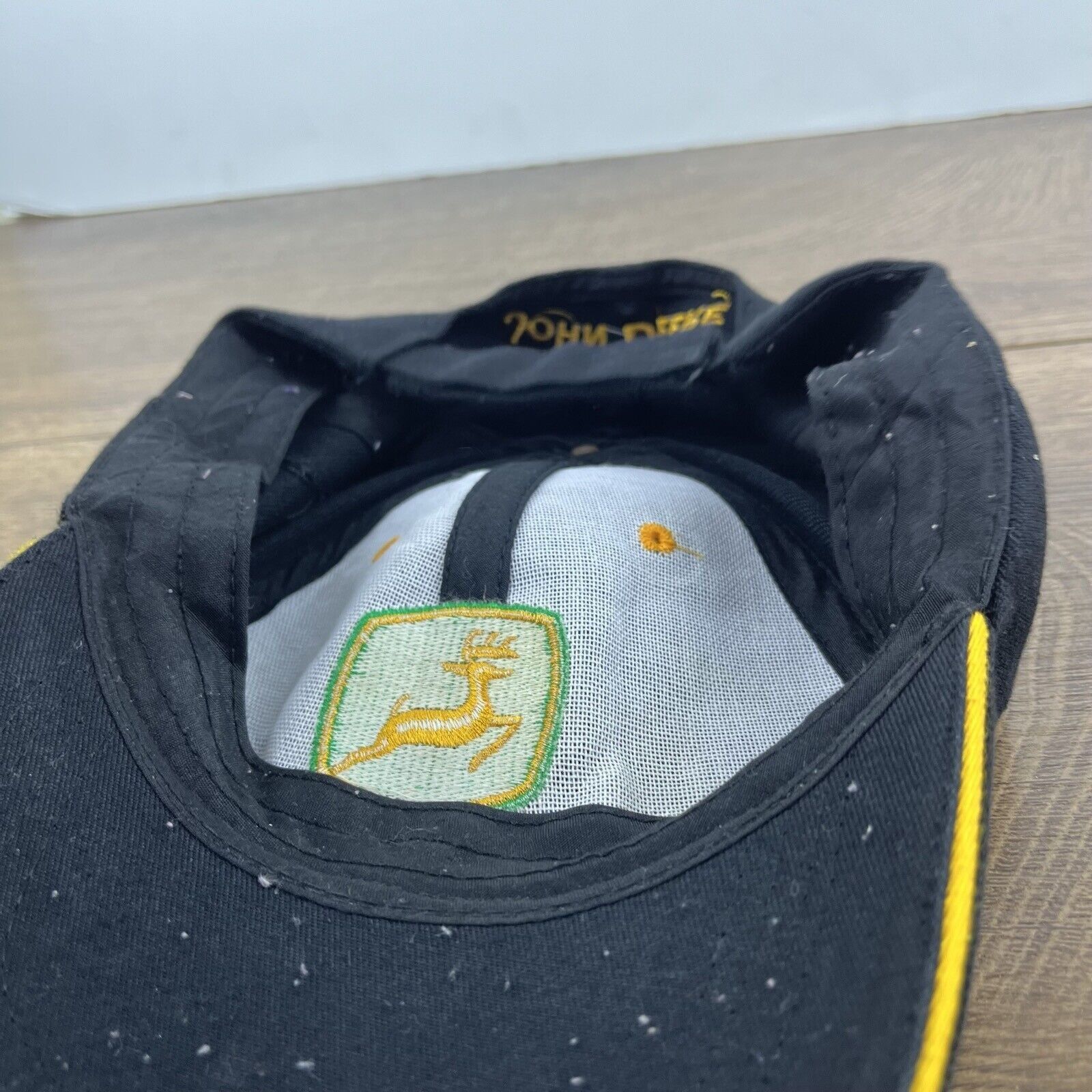 John Deere John Deere Black Hat JD John Deere Black Cap Hat Adjustable Size ONE SIZE - 11 Thumbnail