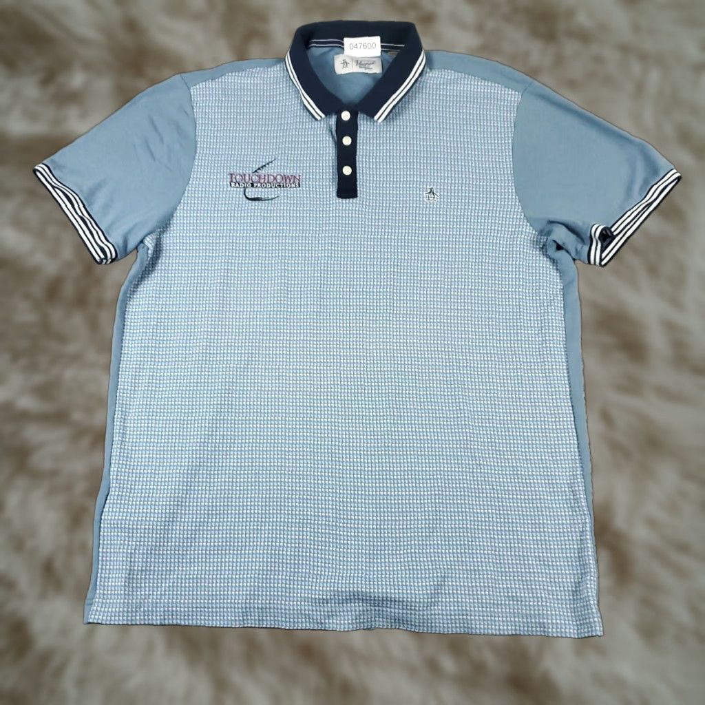 Original Penguin Original Penguin Polo Shirt Mens XL Blue Short Sleeve Cotton Casual Size US XL / EU 56 / 4 - 1 Thumbnail