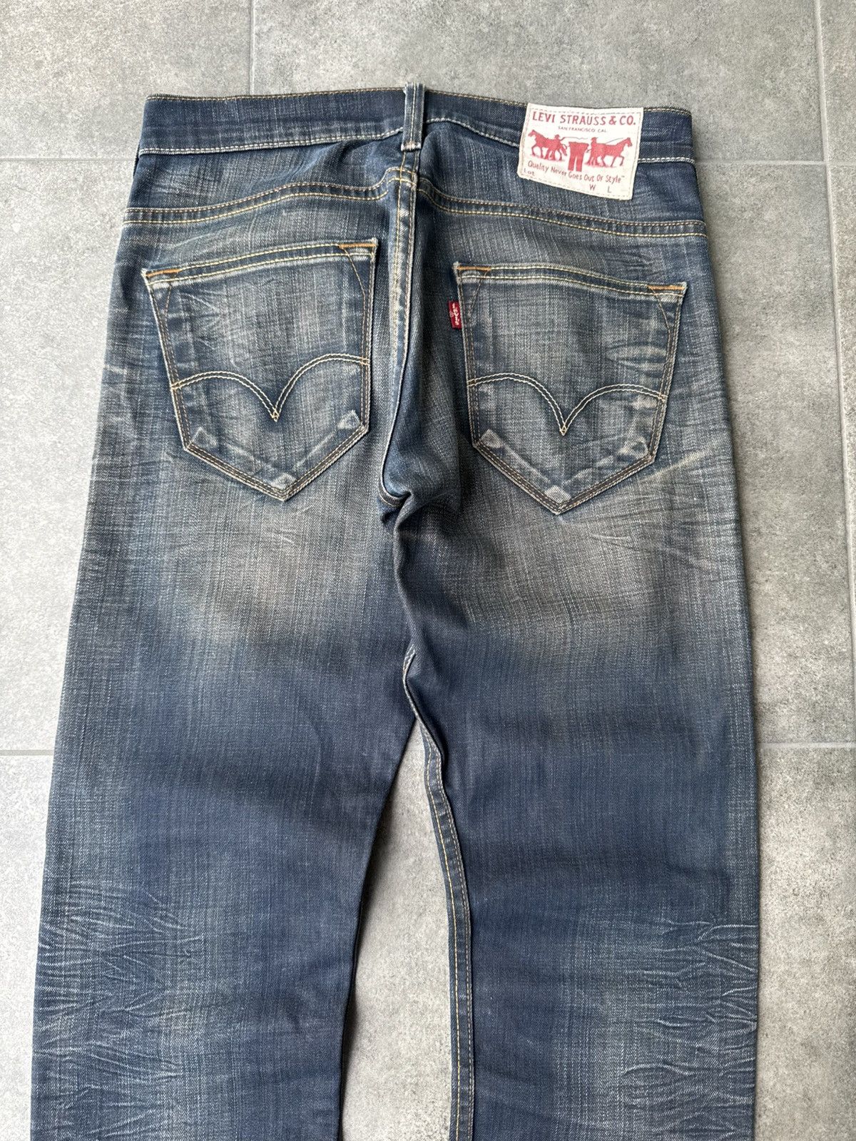 Levi's Vintage Levi’s Mud Washed Denim Jeans Y2K Avantgarde Japan Size US 28 / EU 44 - 4 Thumbnail