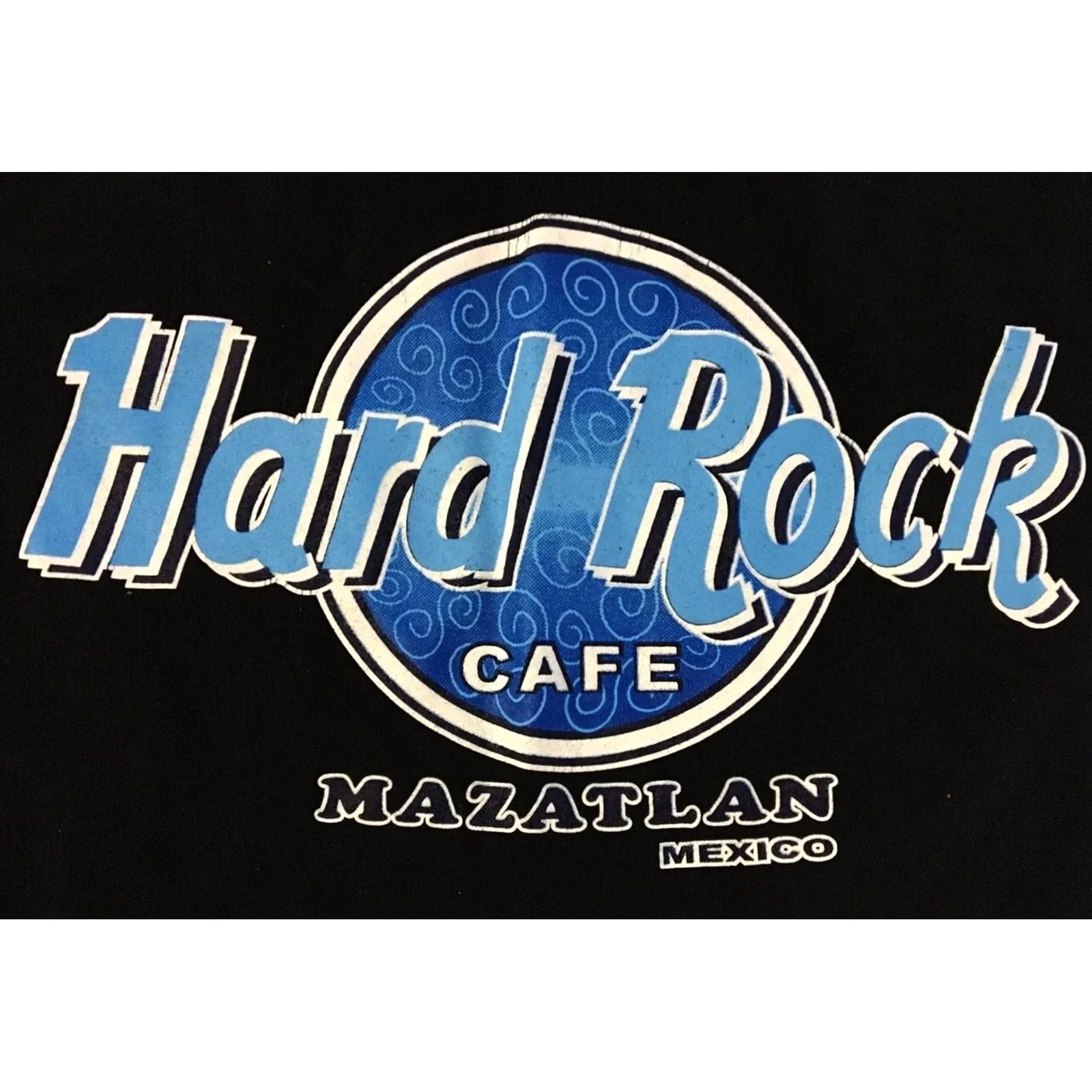 Nautica VINTAGE Mazatlan Mexico Bar Faded Shirt M L Beach Nautical Surf Beer Dive Grunge Navy Black USA 80s 90s Sailing Mens T-Shirt Short Sleeve Size US M / EU 48-50 / 2 - 3 Thumbnail