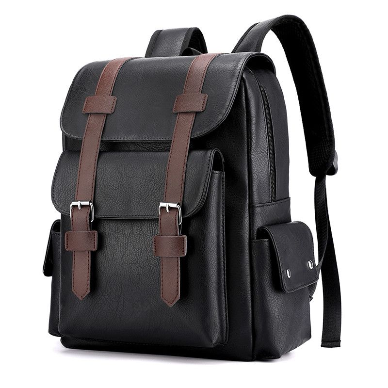 Japanese Brand PU Leather Backpack Size ONE SIZE - 3 Thumbnail