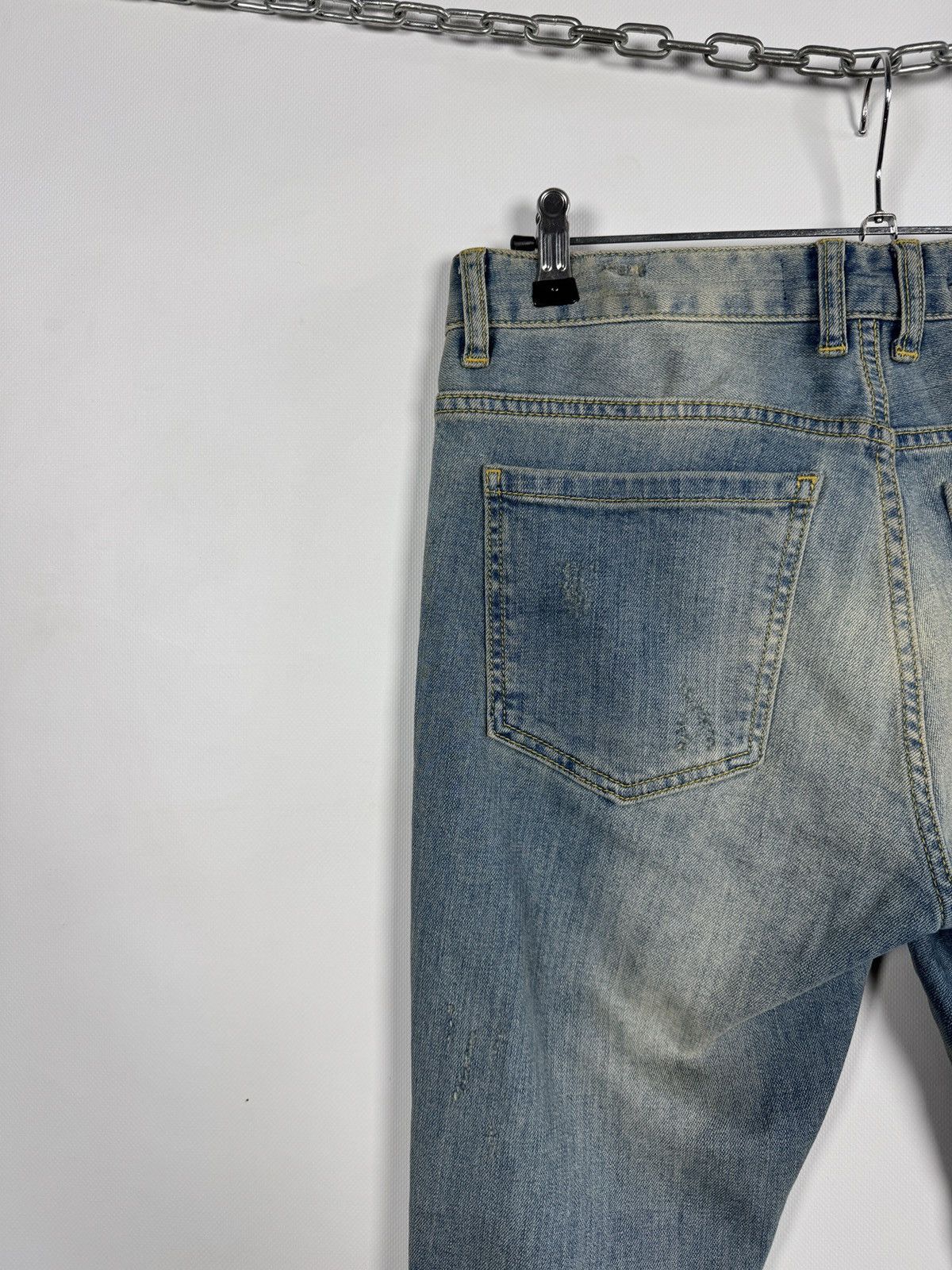 Represent Clo. Represent Destroyer Indigo Skinny Jeans Distressed Denim 30 Size US 30 / EU 46 - 14 Thumbnail