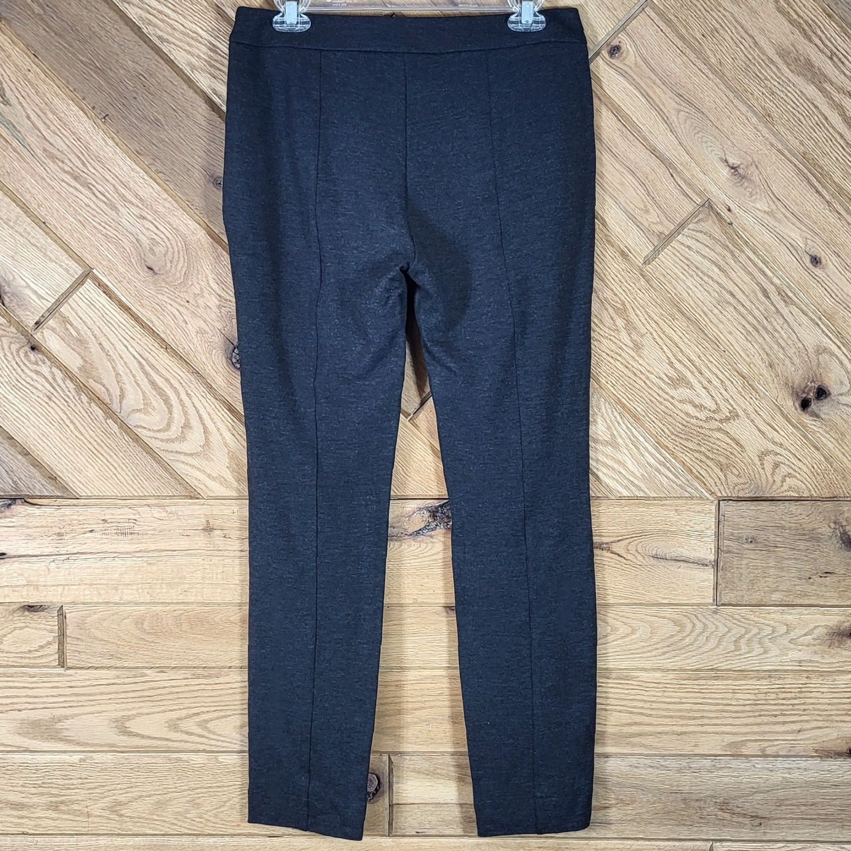 Vintage Cabi Slim Gray Dress Pants Women's Size 4 Nylon Rayon Blend Flat Front Zippered Waist Inseam 28.5” Winter Fall Spring Dressy Formal Pants Mens Womens Size 27" / US 4 / IT 40 - 6 Thumbnail