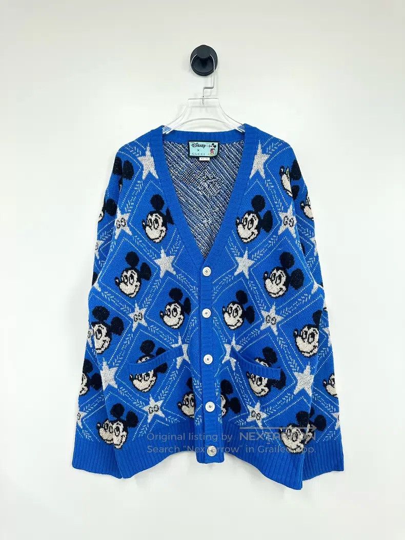 Gucci Gucci Disney Mickey co-branded full-print knitted cardigan Size L / US 10 / IT 46 - 1 Thumbnail