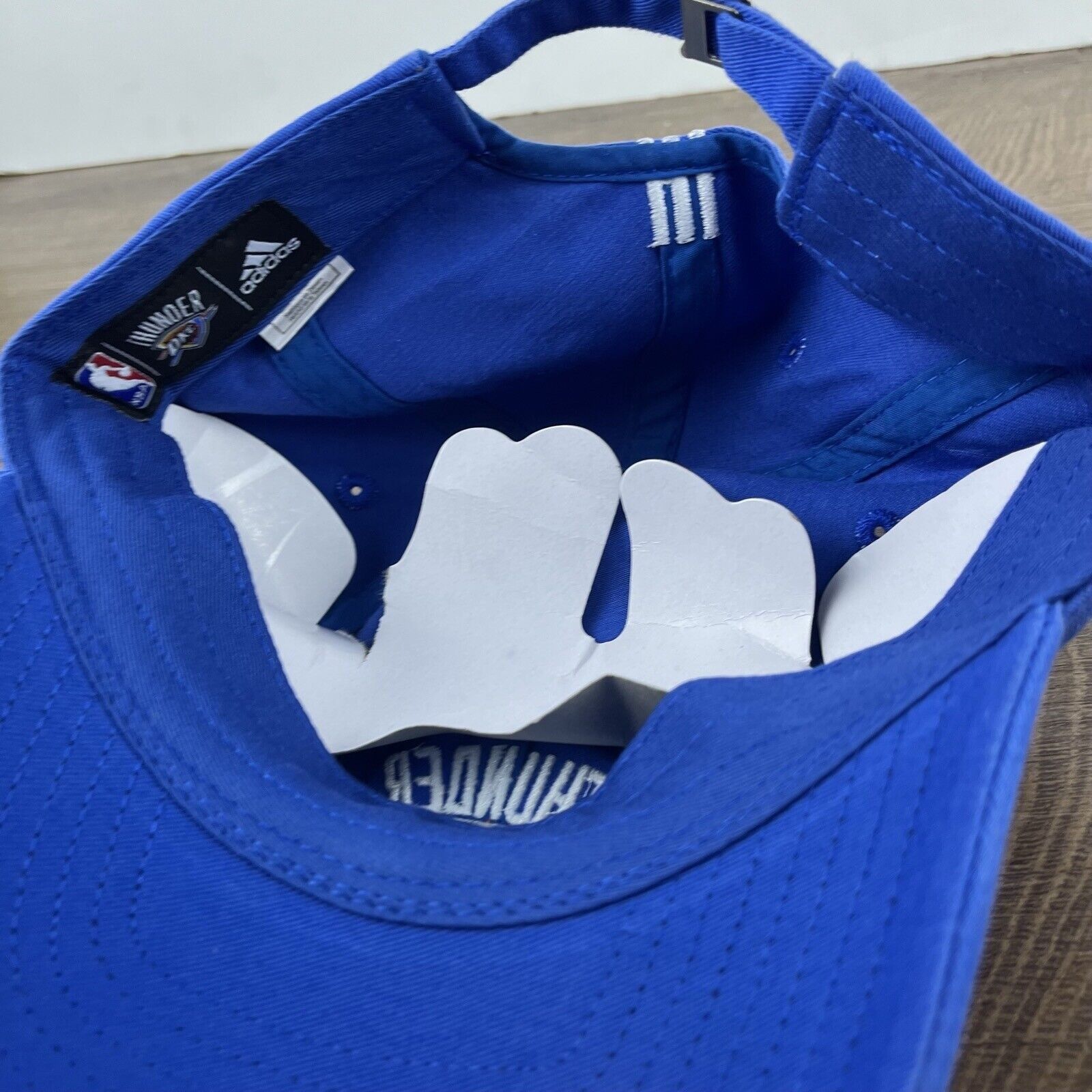 Adidas Oklahoma City Thunder Hat Adidas Womens Blue Cap Adjustable Size ONE SIZE - 13 Thumbnail
