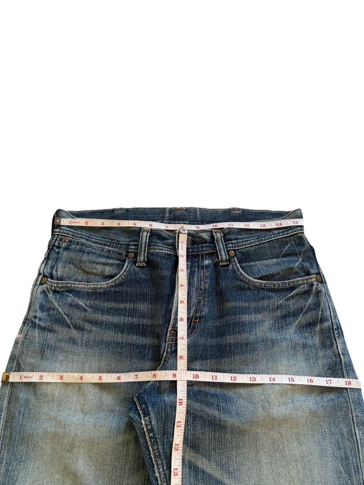 Wrangler Vintage Wrangler Mud Wash Distressed Ripped Loose Jeans Size US 30 / EU 46 - 12 Thumbnail