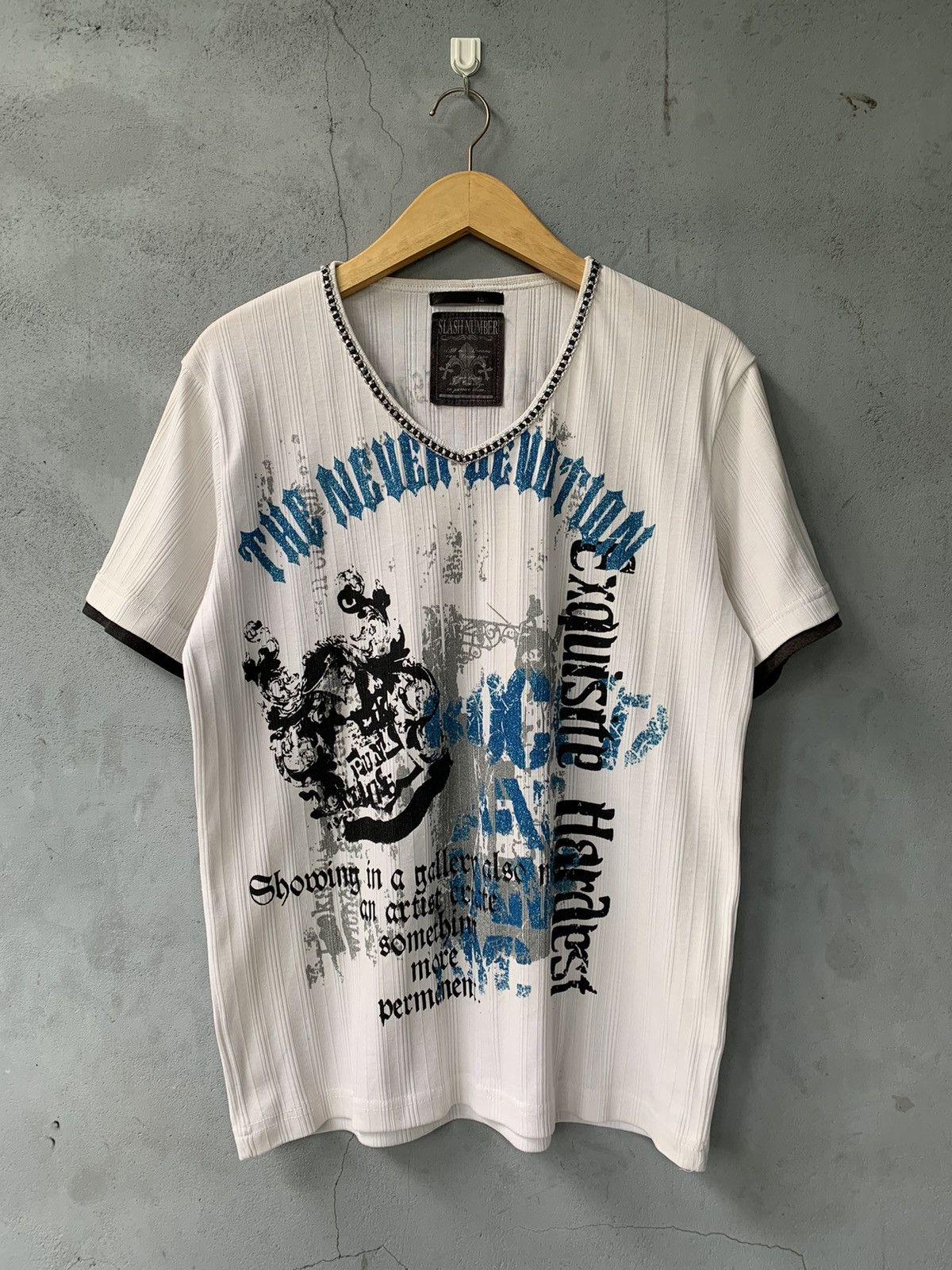Beauty Beast × If Six Was Nine × Japanese Brand Gothic Japan Y2k Slash Number Tee Size US L / EU 52-54 / 3 - 1 Thumbnail