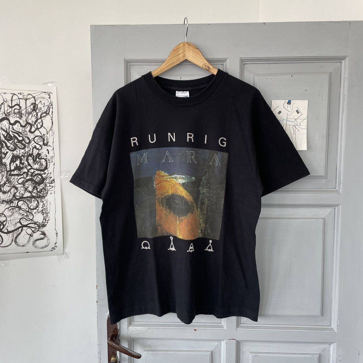 Band Tees × Vintage Vintage 1995 Runrig Mara Rock T-shirt single stitch Size US XL / EU 56 / 4 - 1 Thumbnail
