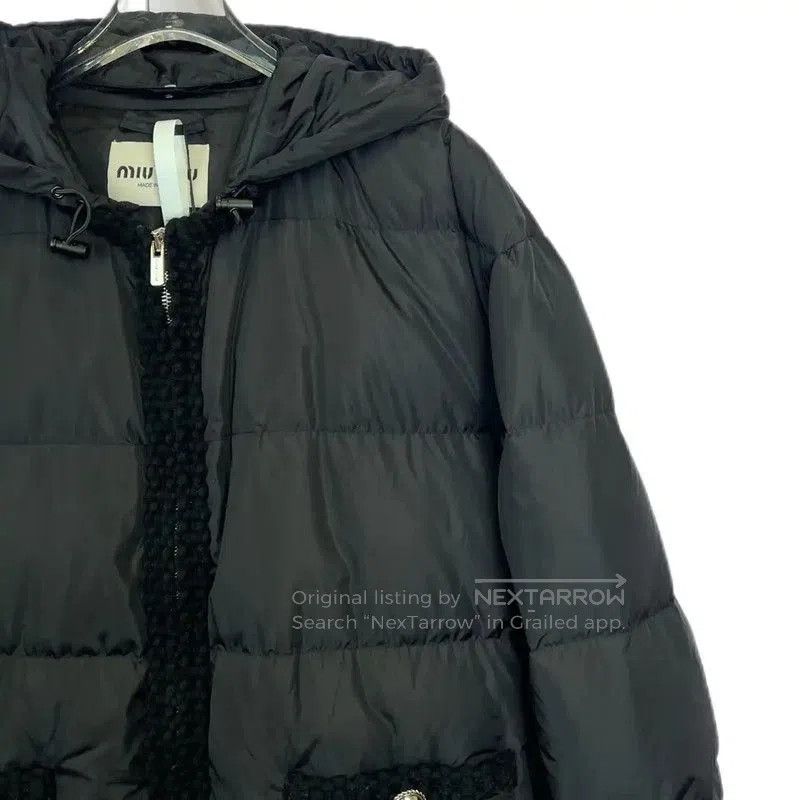 Miu Miu Miu Miu Winter Black Cotton Down Jacket . Size S / US 4 / IT 40 - 3 Thumbnail