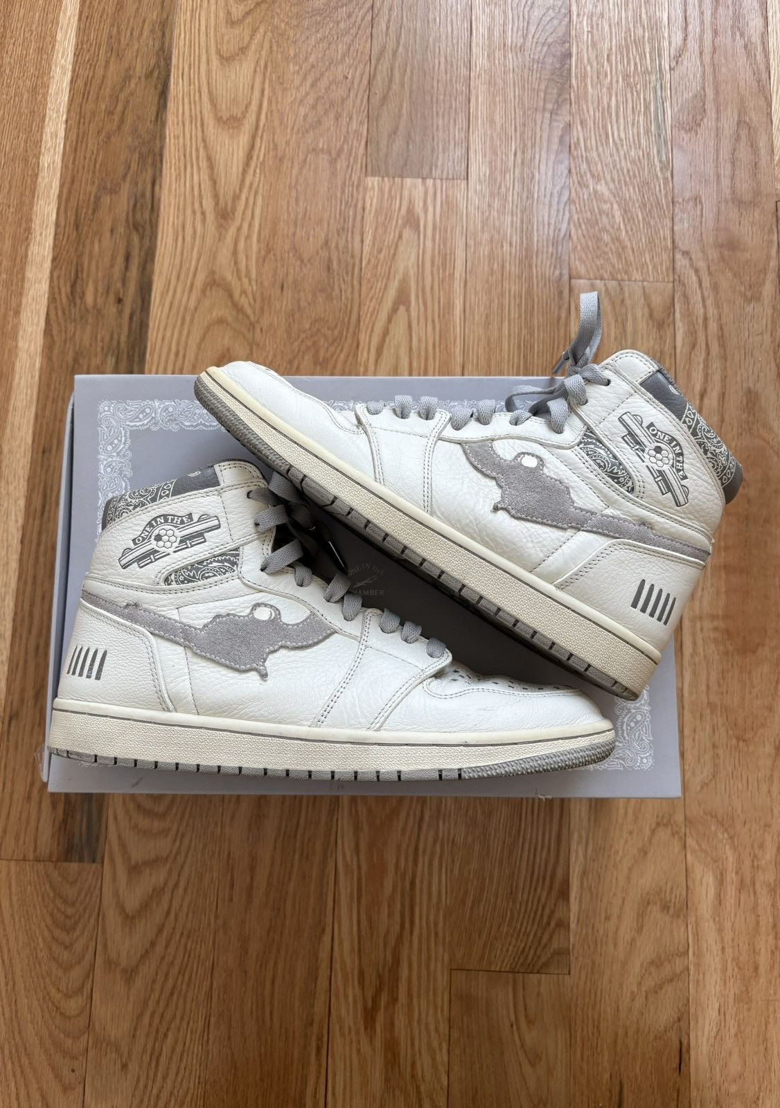 Fugazi Fugazi One In The Chamber Gunmetal Grey White High Top Sz 10 Size US 10 / EU 43 - 1 Thumbnail