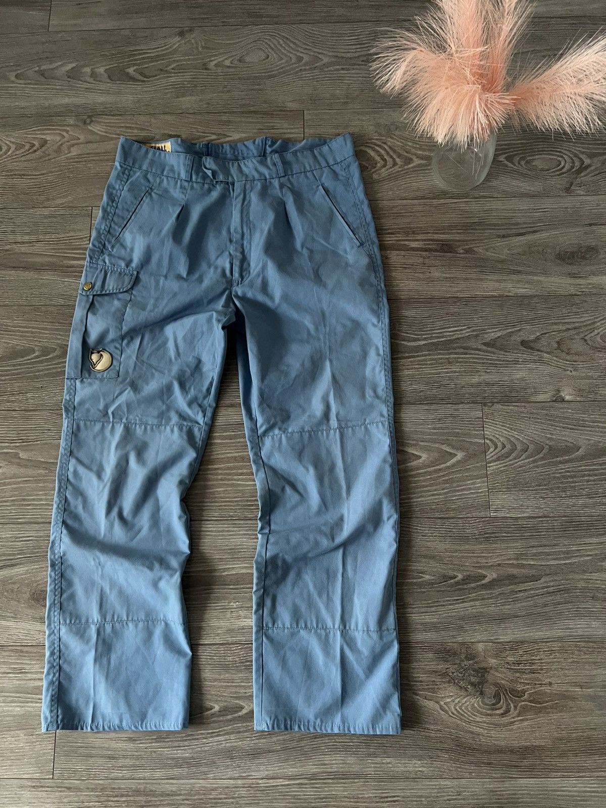 Fjallraven × Vintage ‼️Vintage Fjallraven Leather Logo Cargo Forest Utility Pants‼️ Size US 36 / EU 52 - 1 Thumbnail