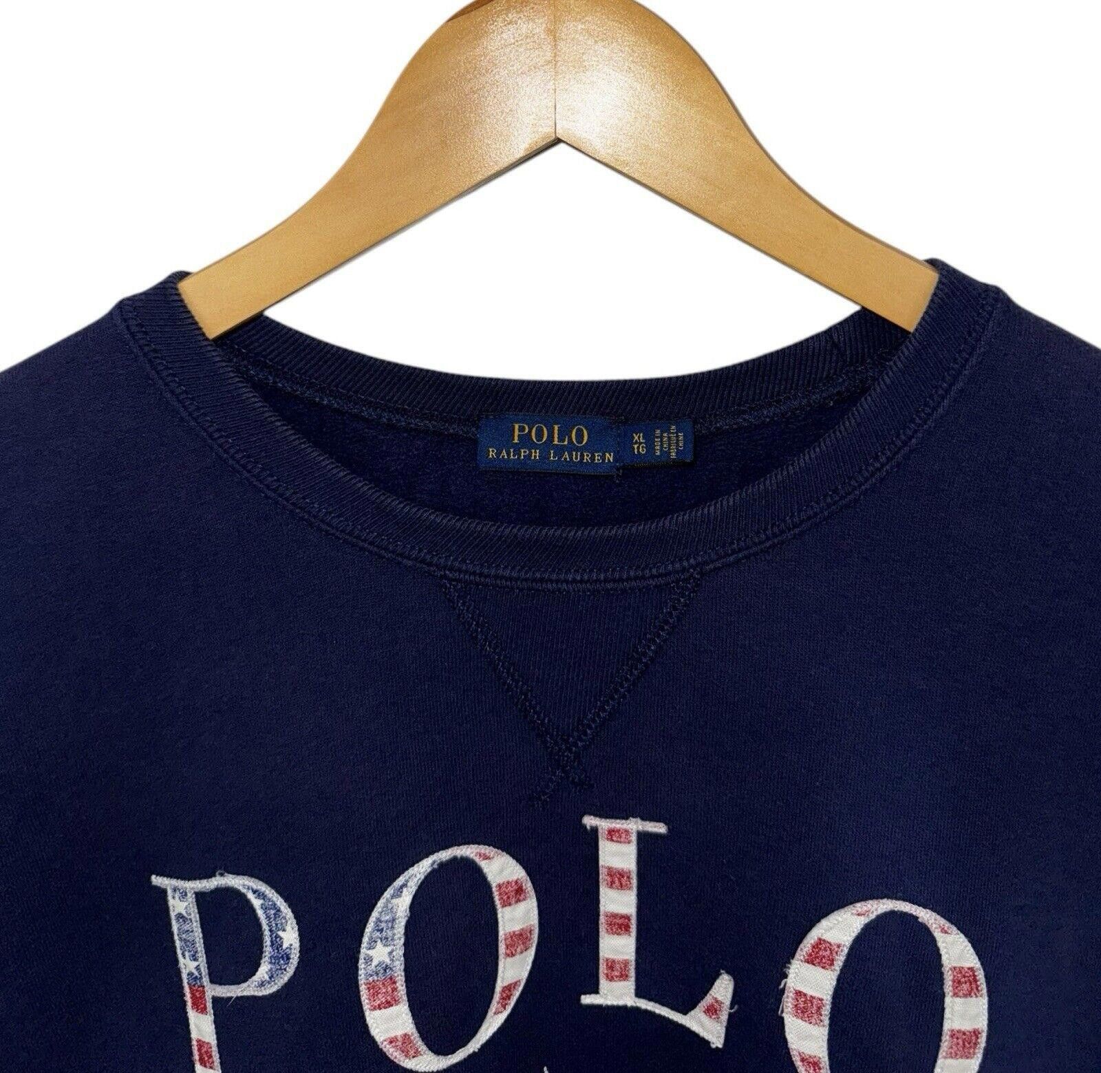 Polo Ralph Lauren Polo Ralph Lauren American Flag Crewneck Sweatshirt Sz XL Size US 36 / EU 52 - 3 Thumbnail
