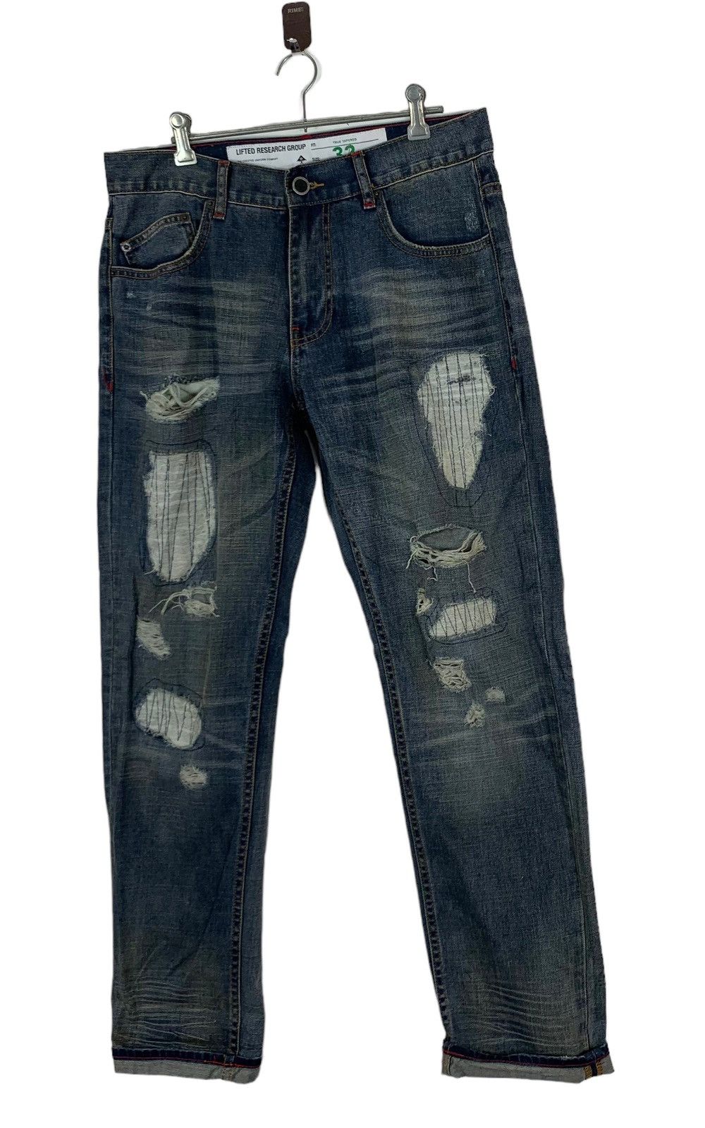 LRG VINTAGE LIFTED RESEARCH GROUP LRG DISTRESSED JEANS Size US 33 - 3 Thumbnail