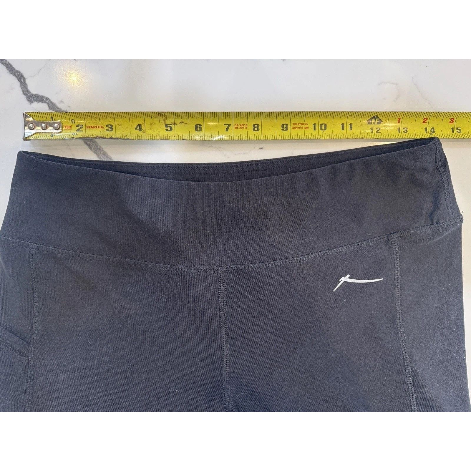 Other X BY GOTTEX Women Capri legging BLACK Run With Mesh Panel Size 28" / US 6 / IT 42 - 7 Thumbnail