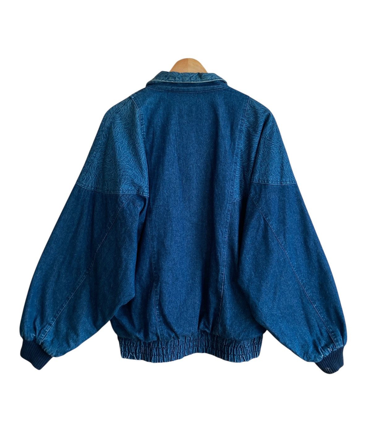 Japanese Brand Very Rare Vintage Brand Ruck Dam Denim Bomber Jacket 1990s Size US L / EU 52-54 / 3 - 2 Thumbnail