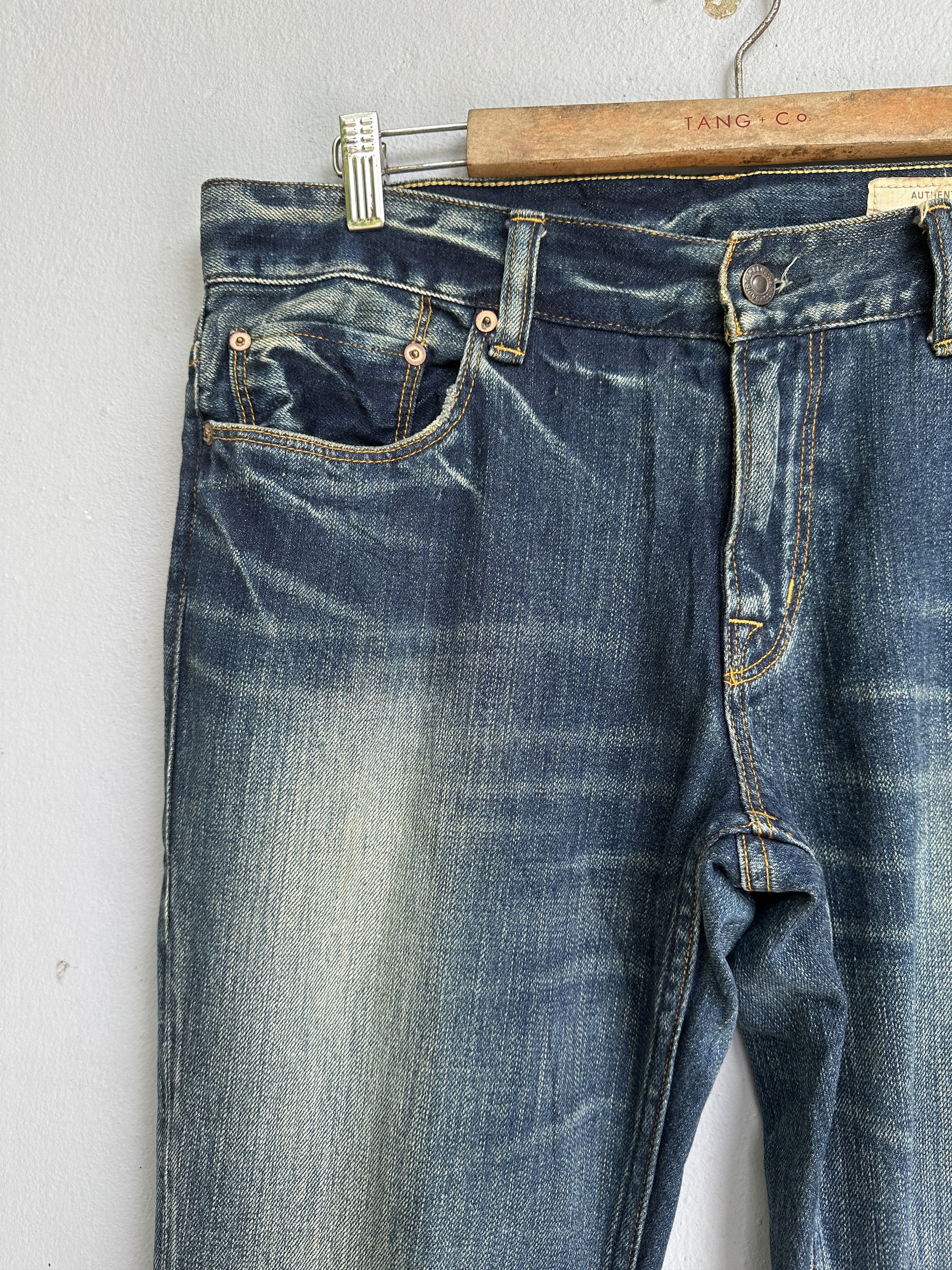 Japanese Brand Japanese Brand Sadistic Blue SBJC Distressed Denim Jeans Size US 35 - 5 Thumbnail
