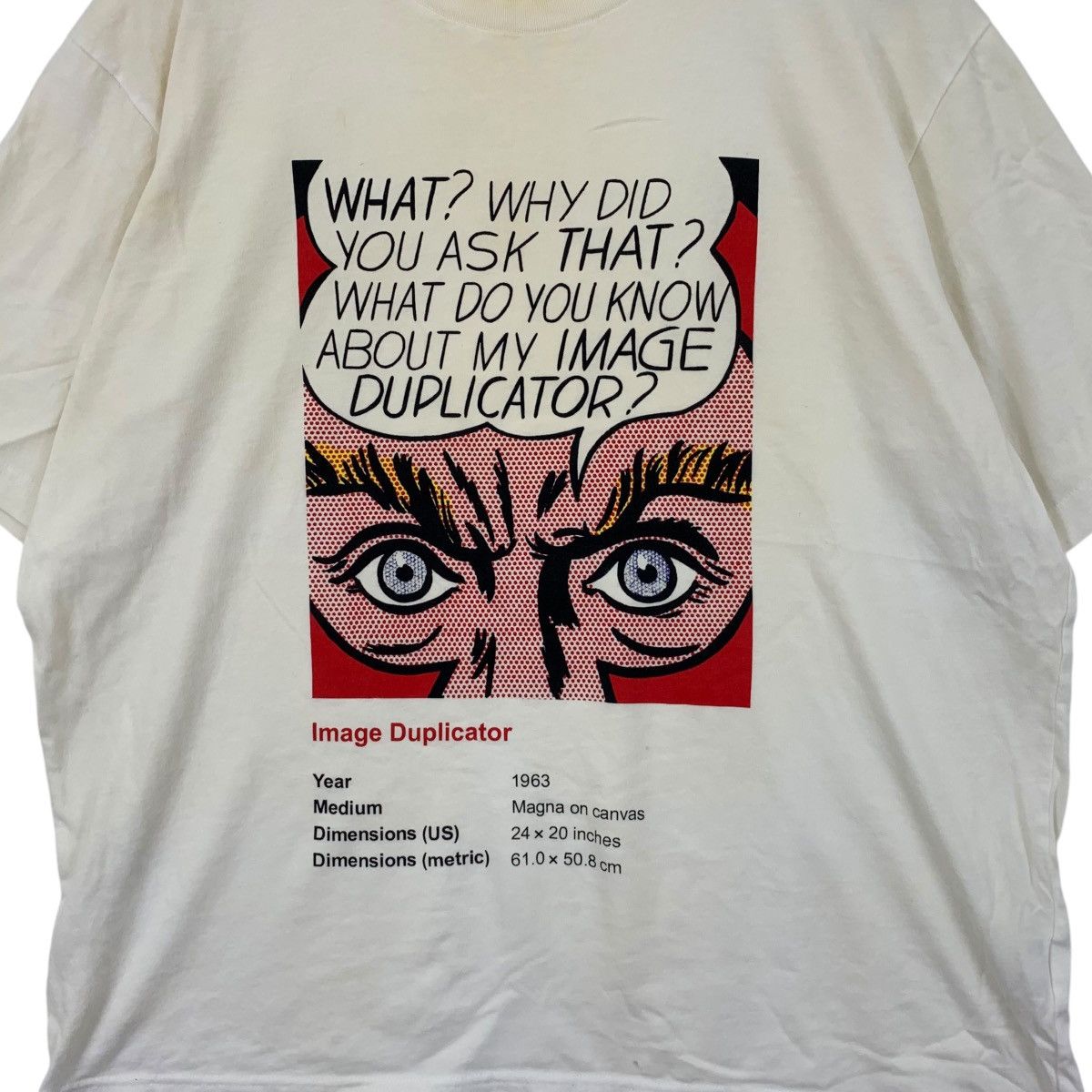 Vintage ROY LICHTENSTEIN Image Duplicator Artwork Trash Tee Shirt Size US XL / EU 56 / 4 - 3 Thumbnail