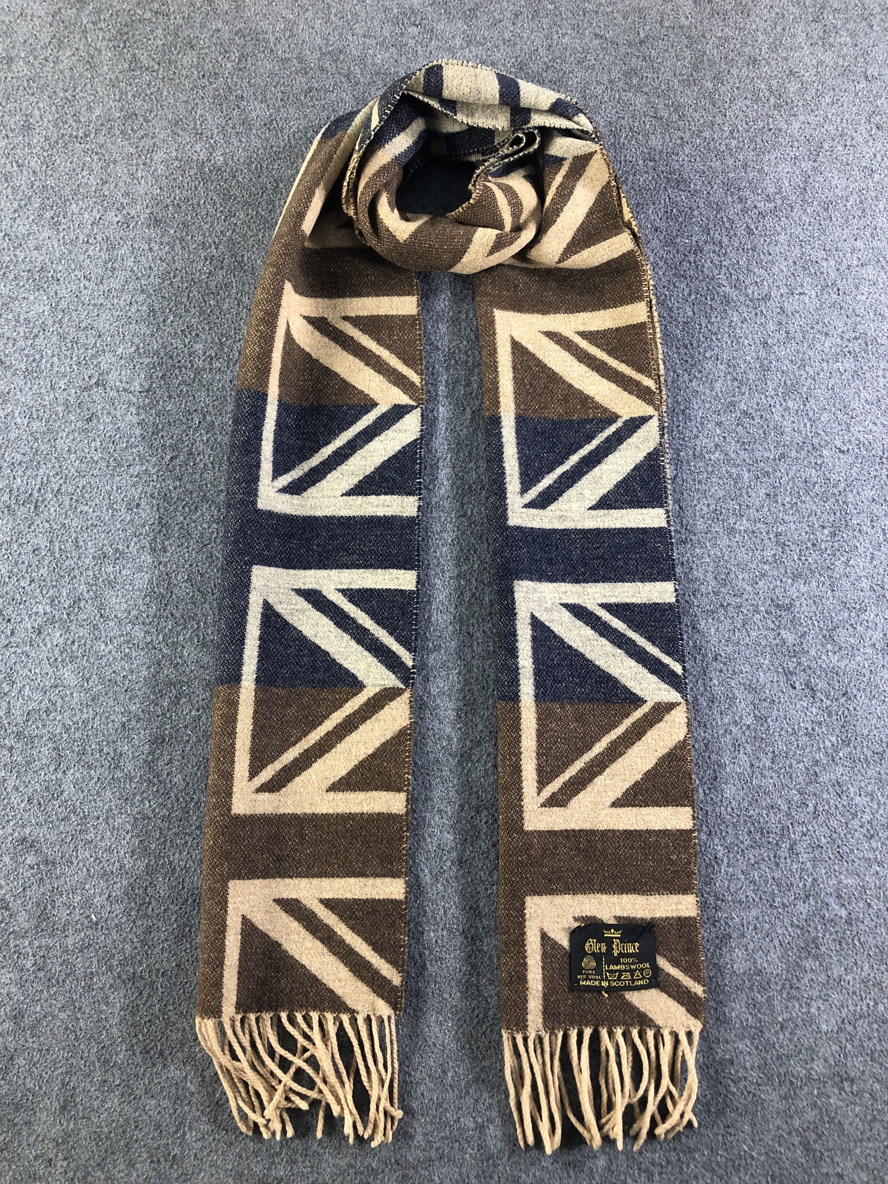 Vintage Glen Prince Lambswool Scarf / Muffler / Neckwear SS1234 Size ONE SIZE - 1 Thumbnail