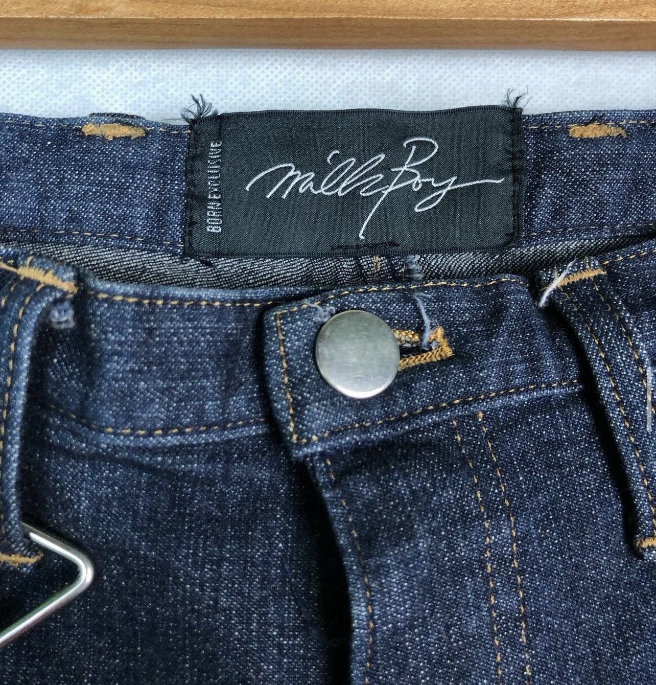 Japanese Brand 2015 Milkboy multi zip denim pants Size US 31 - 10 Thumbnail