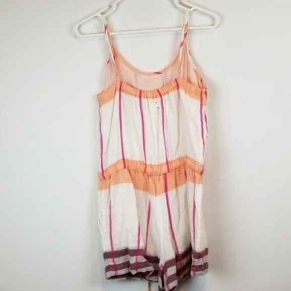 Lou & Grey Lou & Grey Romper Small White Pink Plaid Sleeveless Shorts Beach Womens Size 28" / US 6 / IT 42 - 5 Thumbnail
