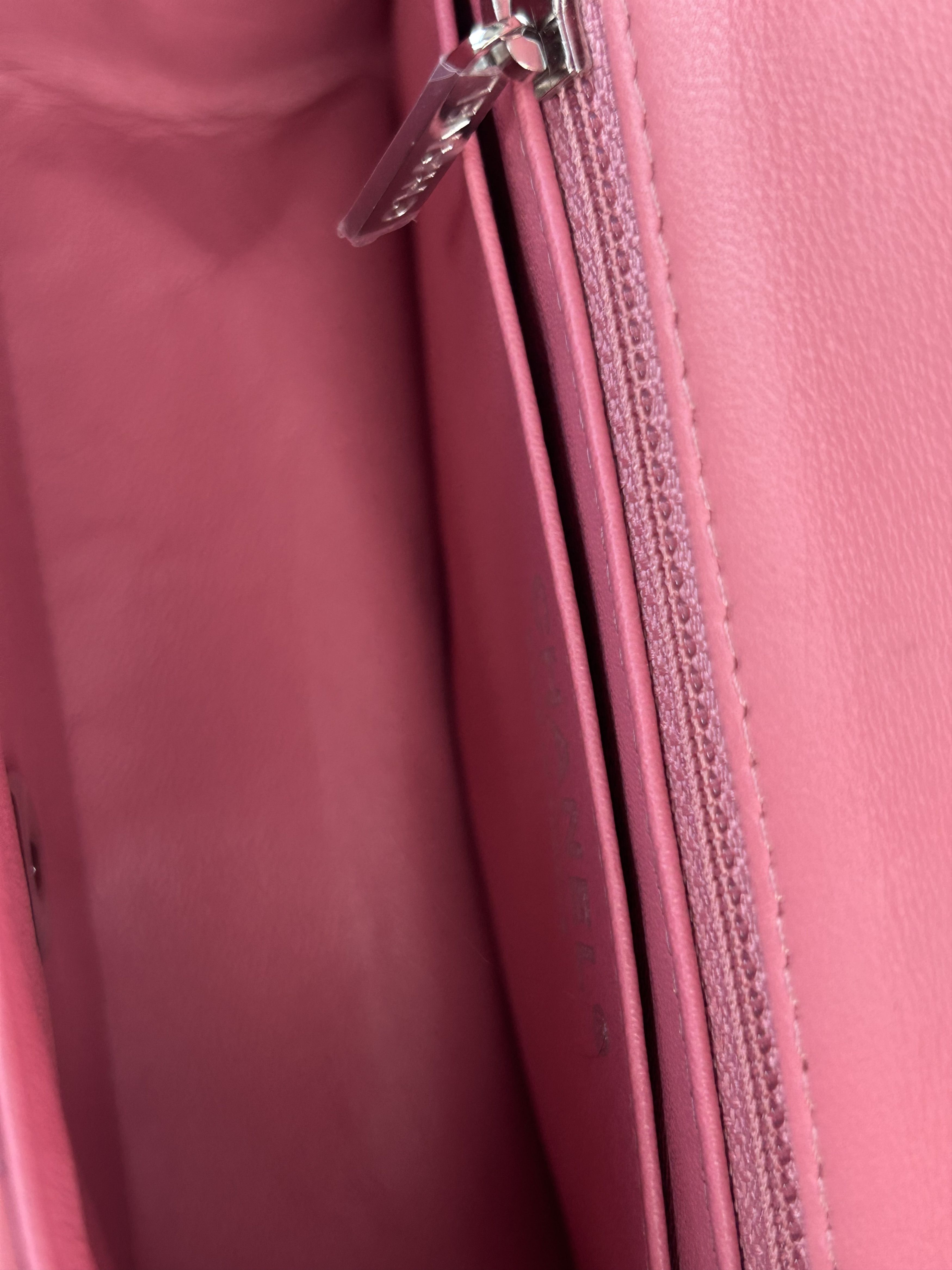 Chanel Pink Quilted Lambskin Mini Rectangular Flap Bag