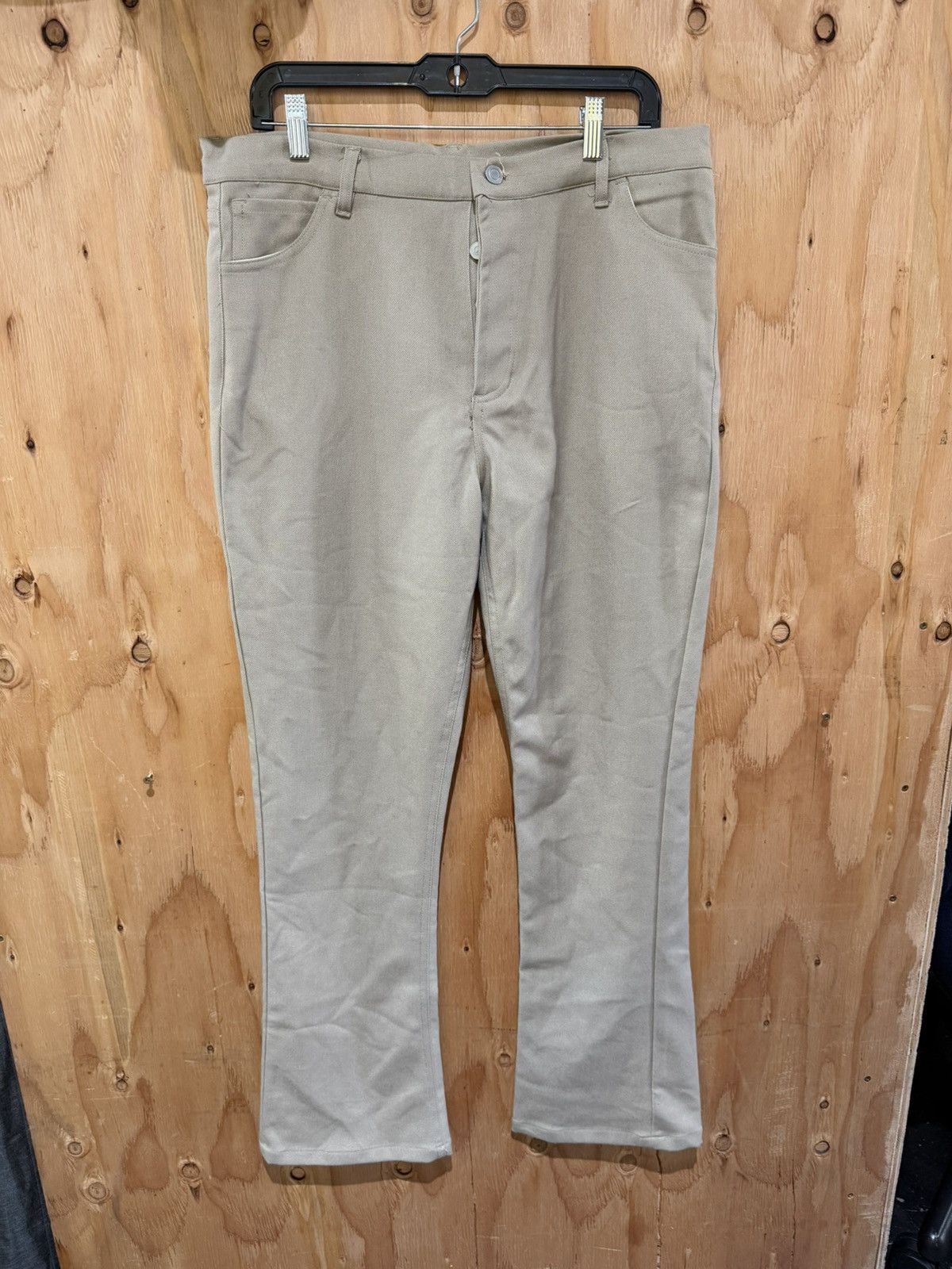 Maison Margiela Maison Margiela Beige Flare Pants Size US 30 / EU 46 - 1 Thumbnail