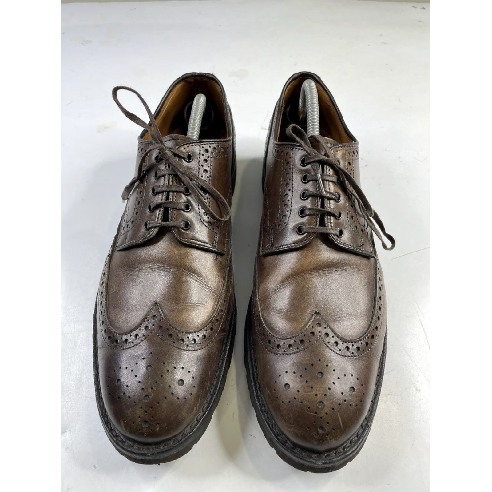 Allen Edmonds Allen Edmonds Tate Men's Brown Leather Wingtip Blucher Oxfords Size 11 D Shoes Dress Size US 11 / EU 44 - 2 Thumbnail