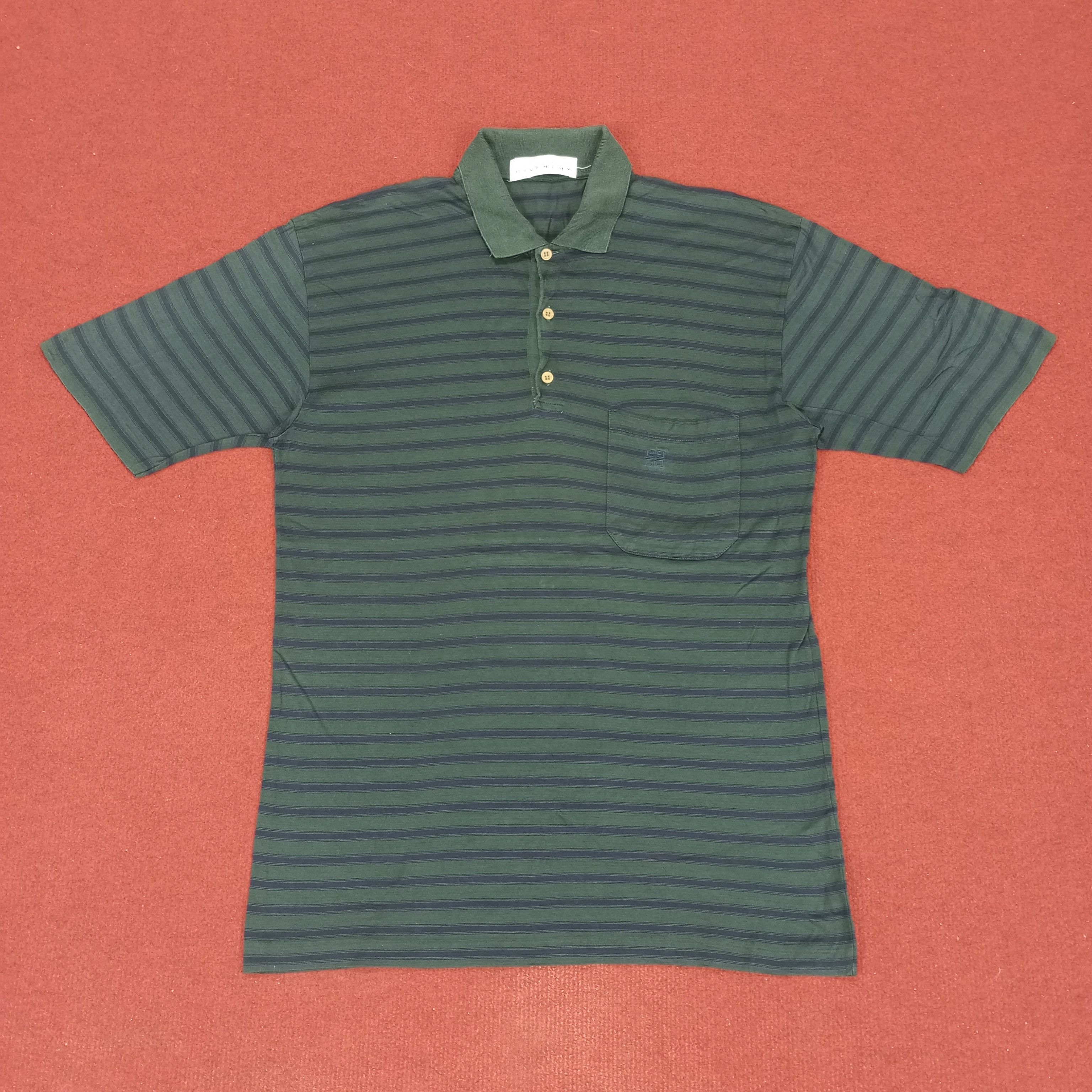 Givenchy × Vintage Givenchy Fashion Style Pocket Design Designer Polos Size US M / EU 48-50 / 2 - 1 Thumbnail