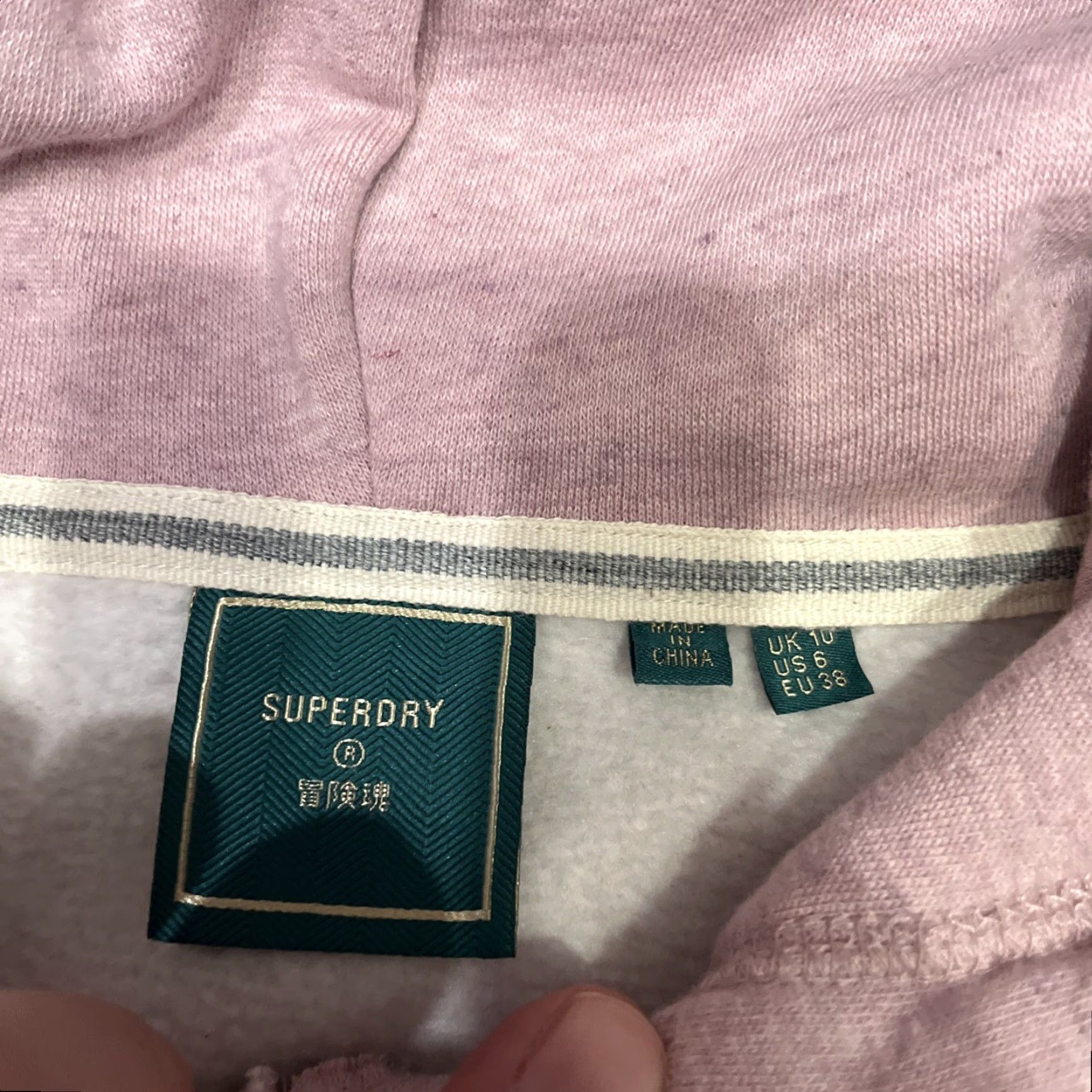 Superdry SUPERDRY Pink Womens Oversized Hoodie Jumper 6 Pullover Cropped Logo Hooded Lounge Casual Womens Size M / US 6-8 / IT 42-44 - 4 Thumbnail