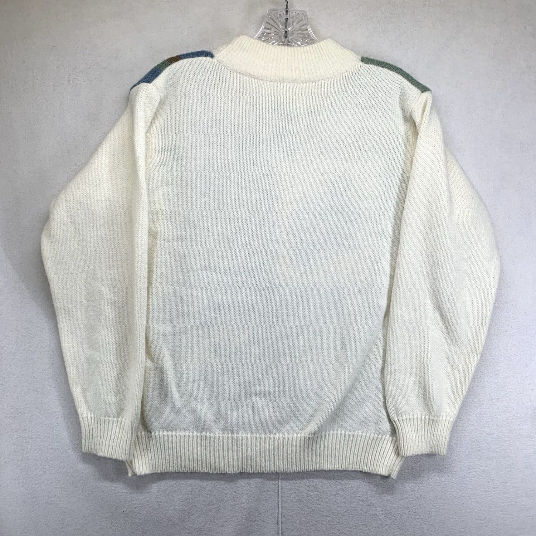 Vintage Vintage Women's Christmas Sweater 80s 90s Nature Theme Crew Neck Long Sleeve Acrylic Knit Pullover Large Size L / US 10 / IT 46 - 3 Thumbnail