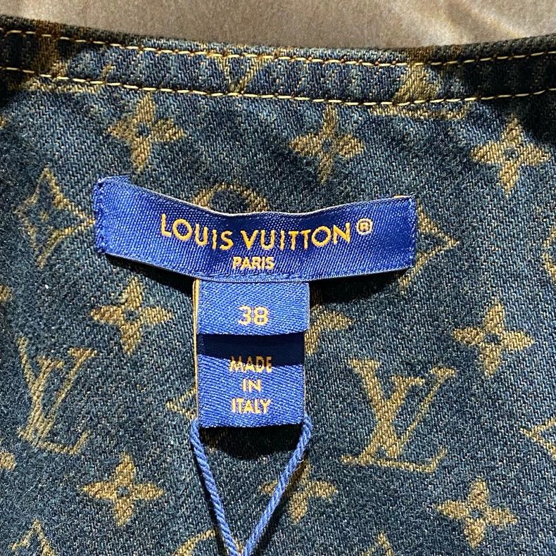 Louis Vuitton Louis Vuitton 25 FW new black and gold floral print denim Size XS / US 0-2 / IT 36-38 - 4 Thumbnail