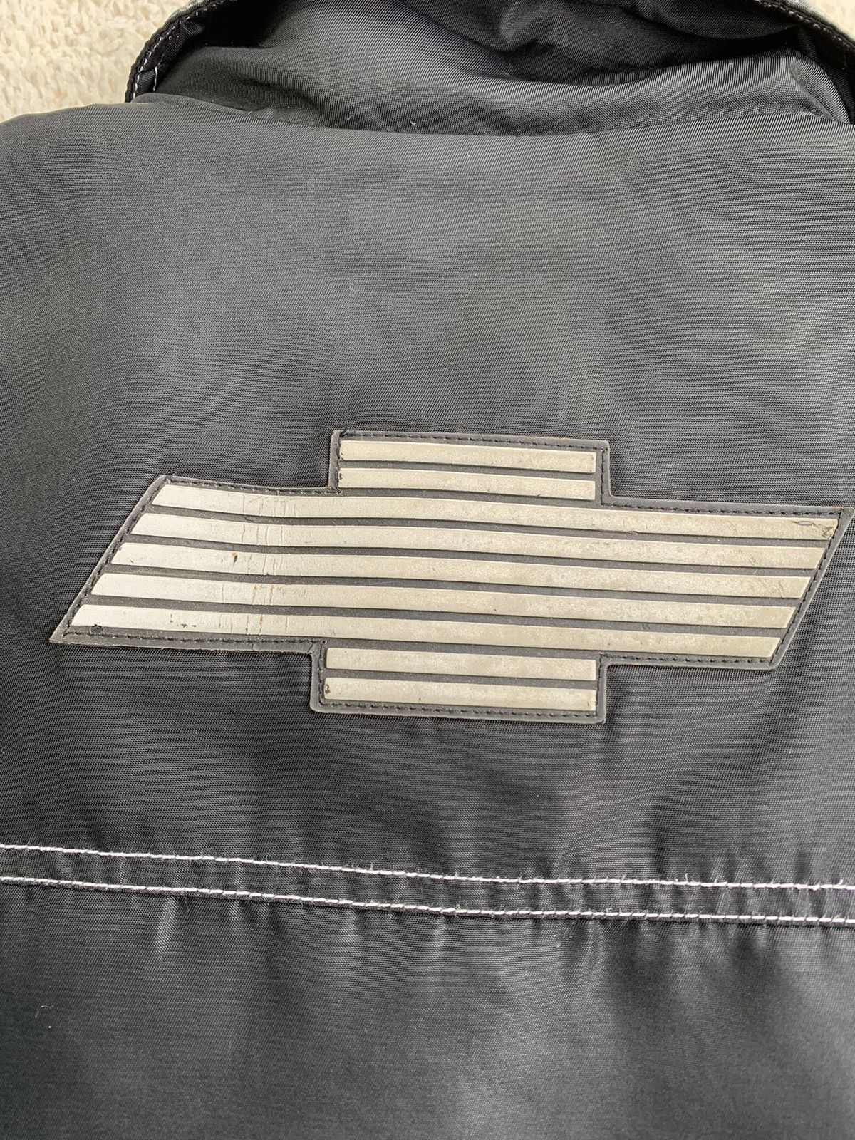 Japanese Brand × Vintage Vintage Chevrolet zipper Down Jacket Reflective striped Size US L / EU 52-54 / 3 - 8 Thumbnail