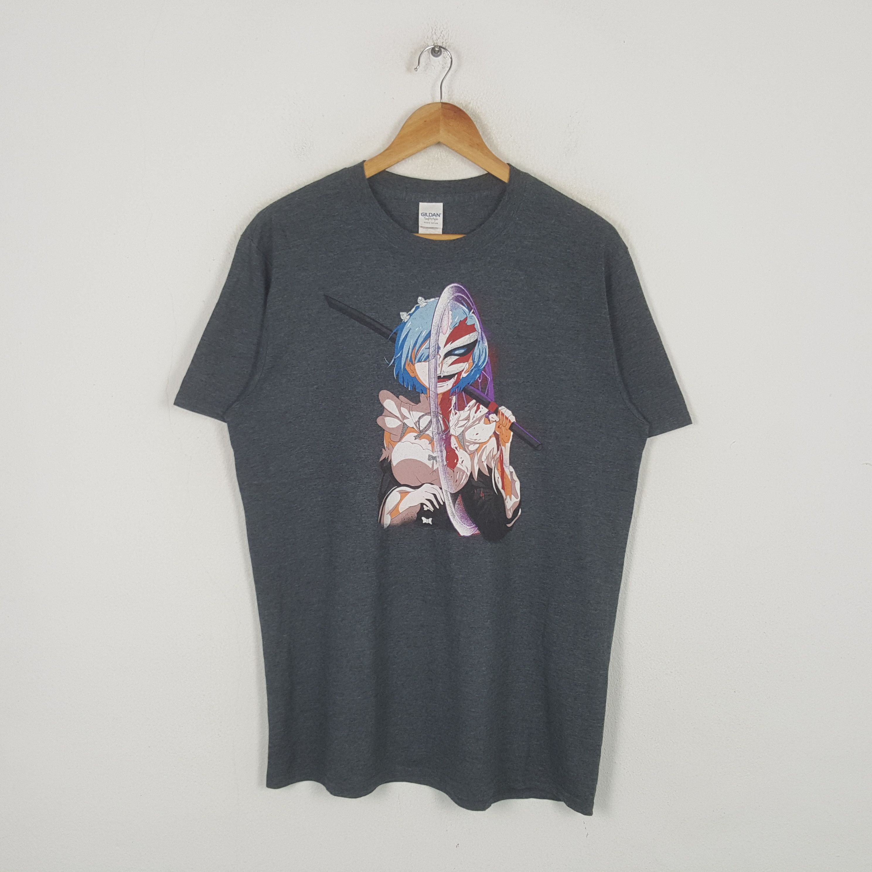 Vintage Bleach Hollow Ichigo and Rem Anime Girls Tshirt RR25