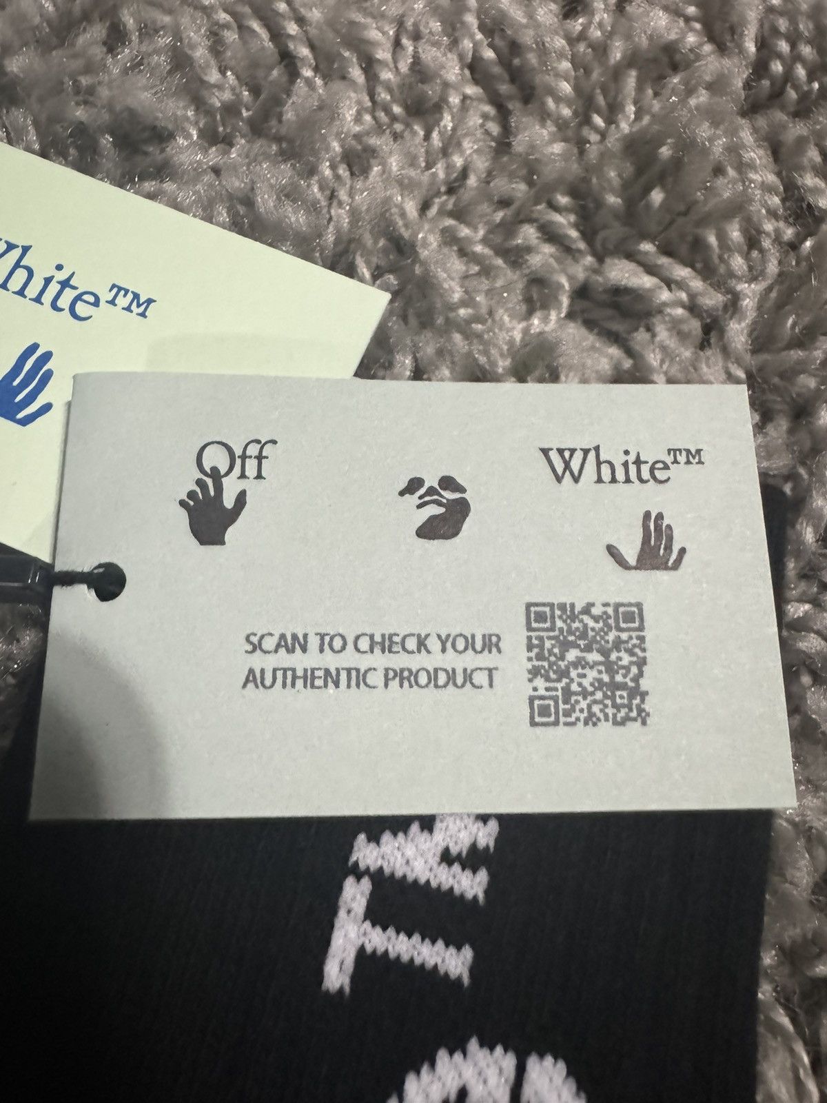Off-White × Virgil Abloh off white diagonal socks Size ONE SIZE - 3 Thumbnail
