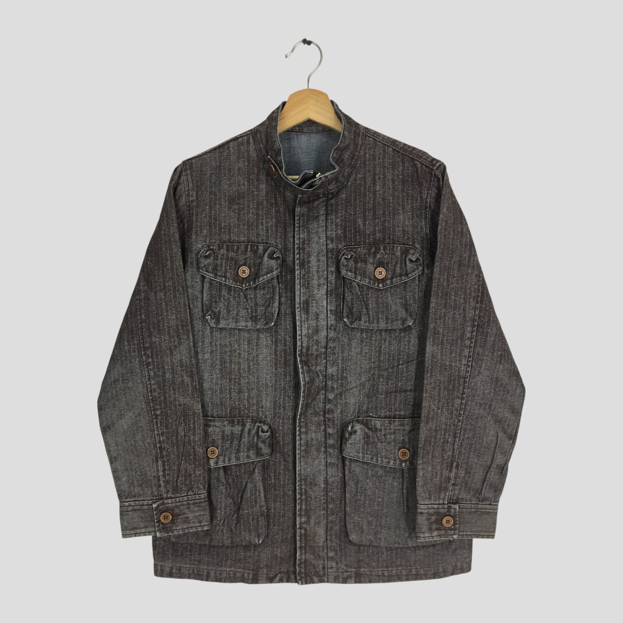 Japanese Brand Vintage 90s Retro Denim Jeans Workers FrenchworkJacket Size US M / EU 48-50 / 2 - 1 Thumbnail